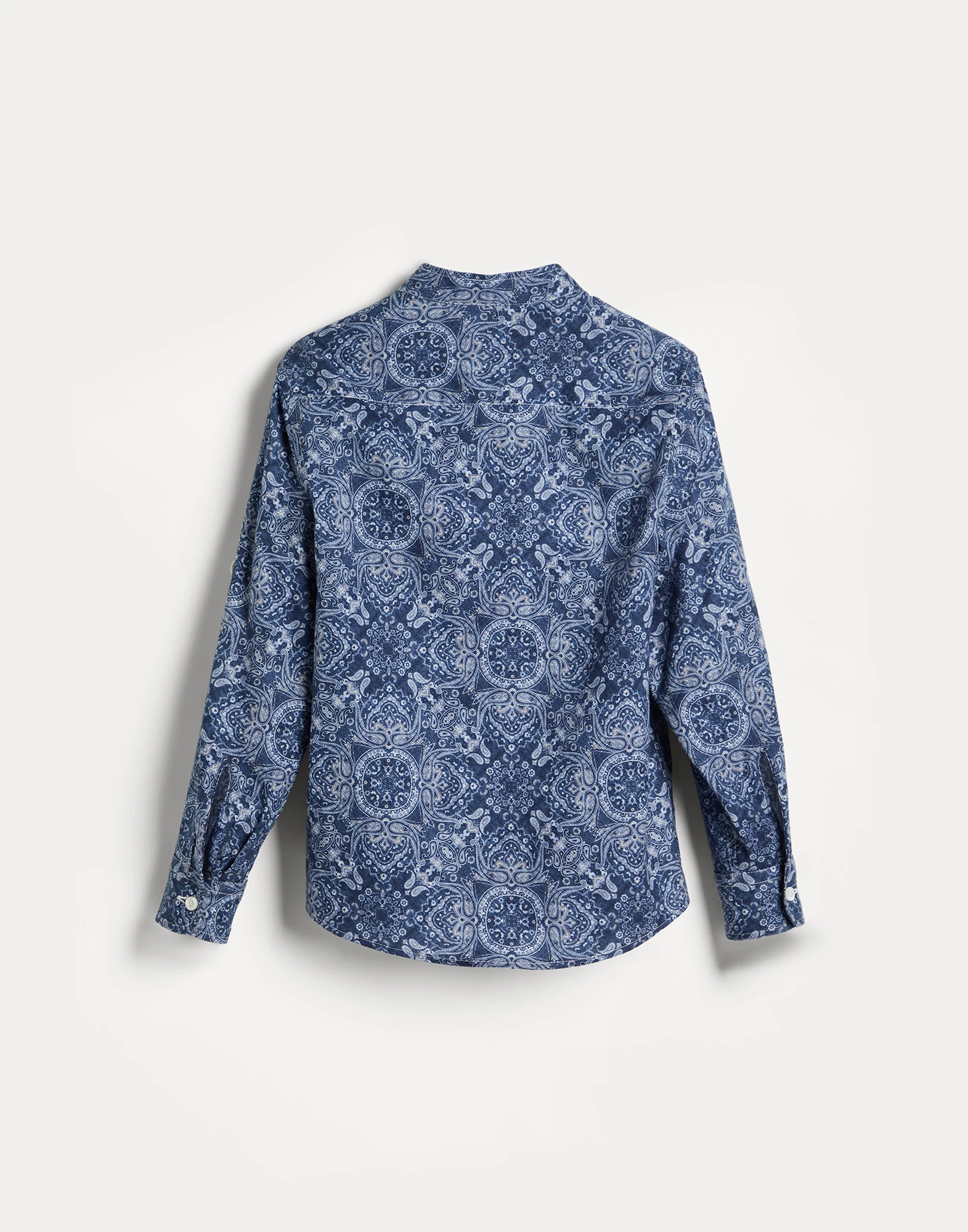 Mandarin collar shirt