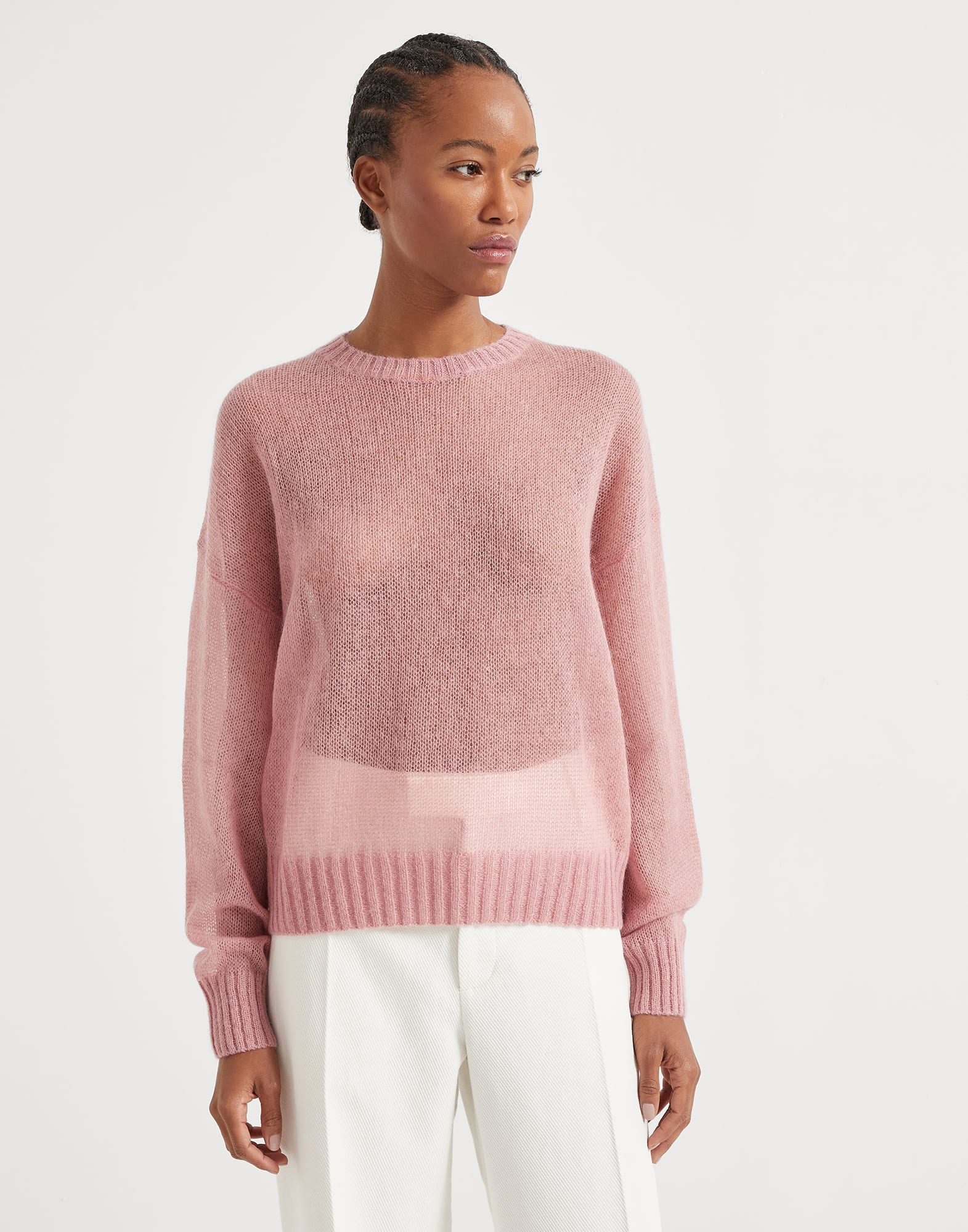 Sweater with monili