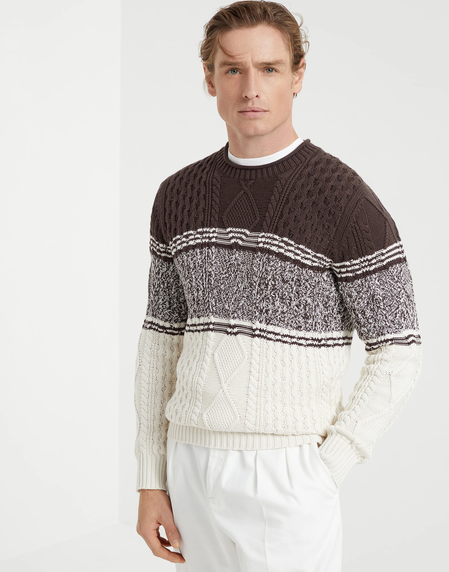 Cable knit sweater