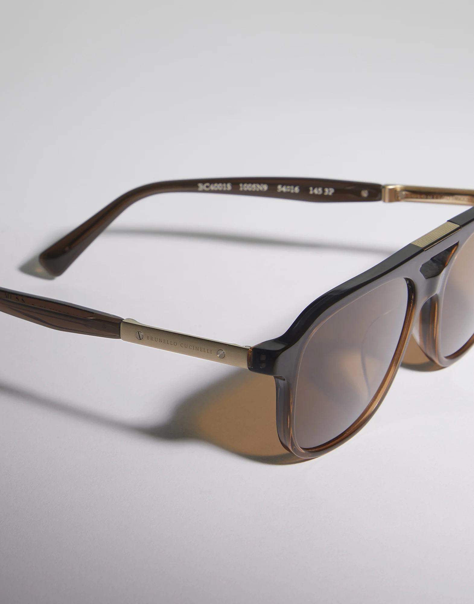 Sartorial Sunset acetate sunglasses with polarized lenses