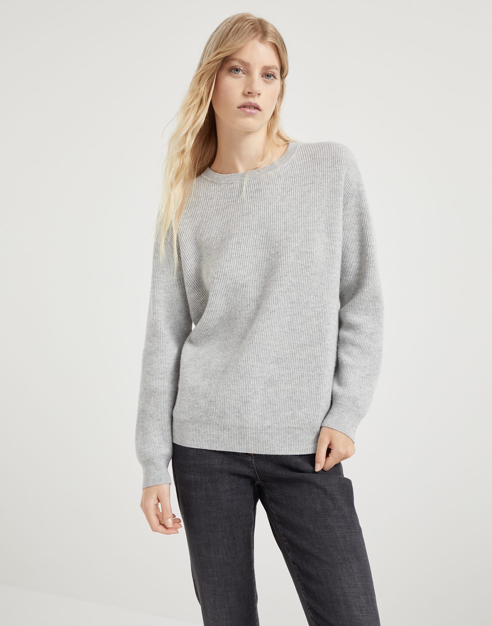 English Rib knit sweater