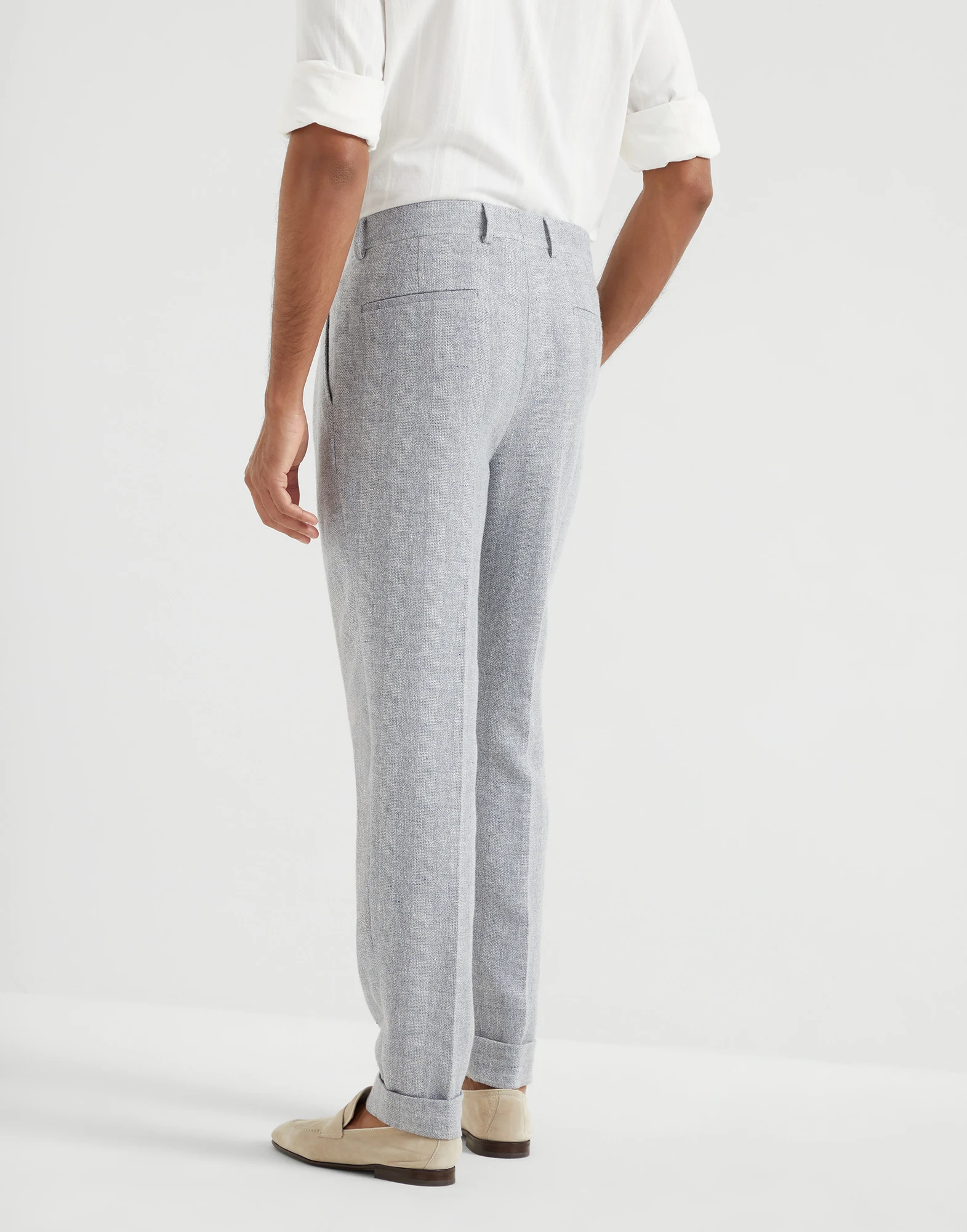 Diagonal twill trousers