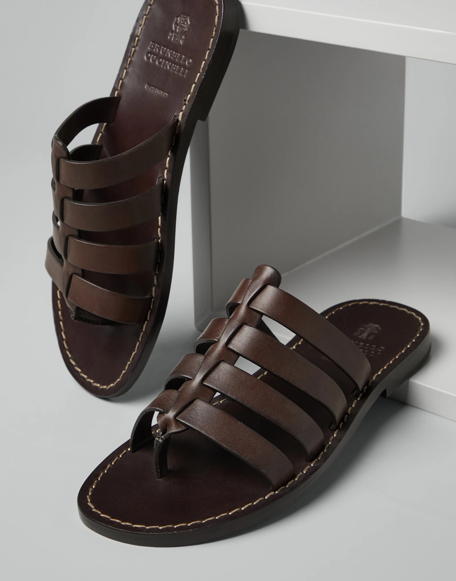 Calfskin sandals