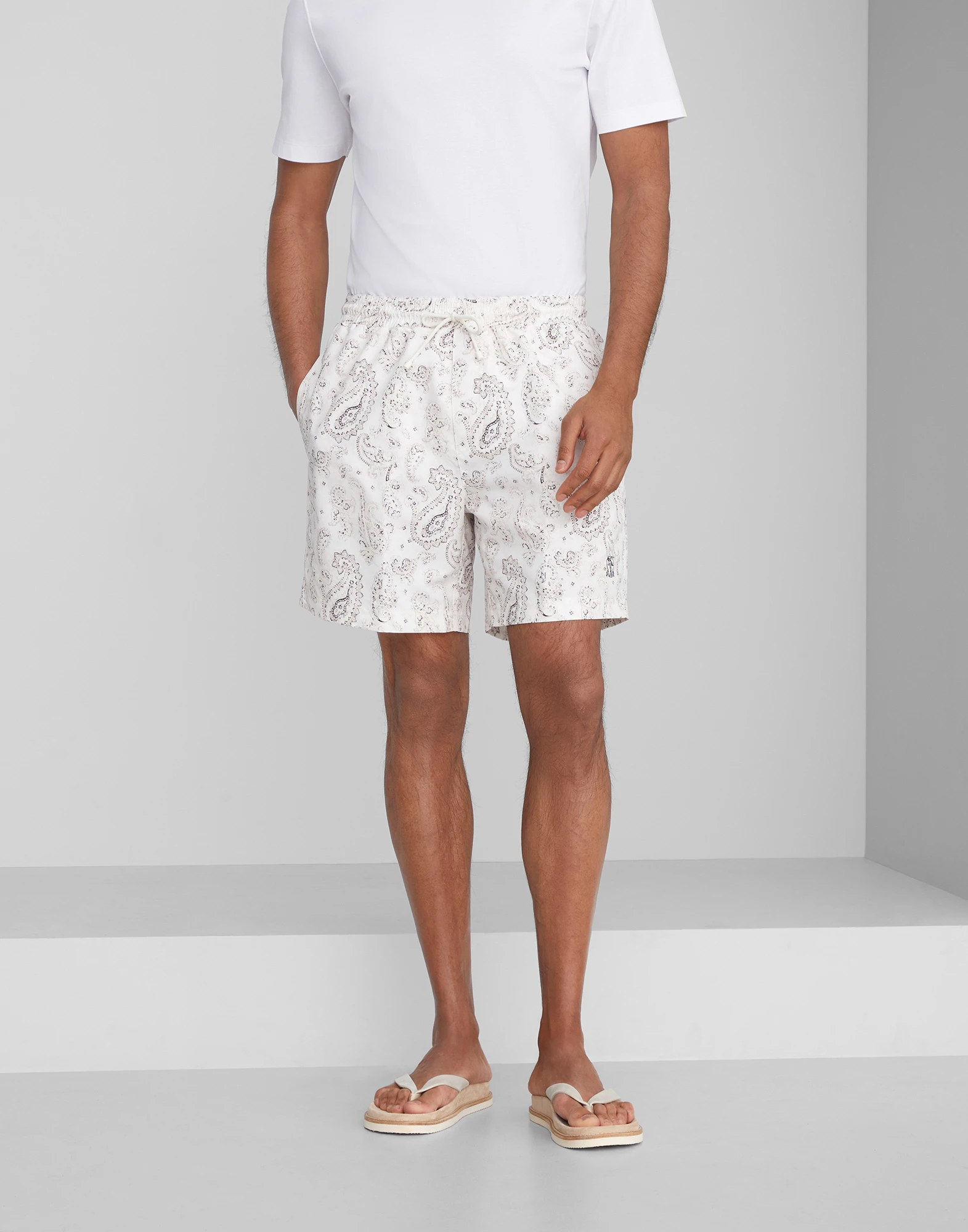 Paisley swim shorts