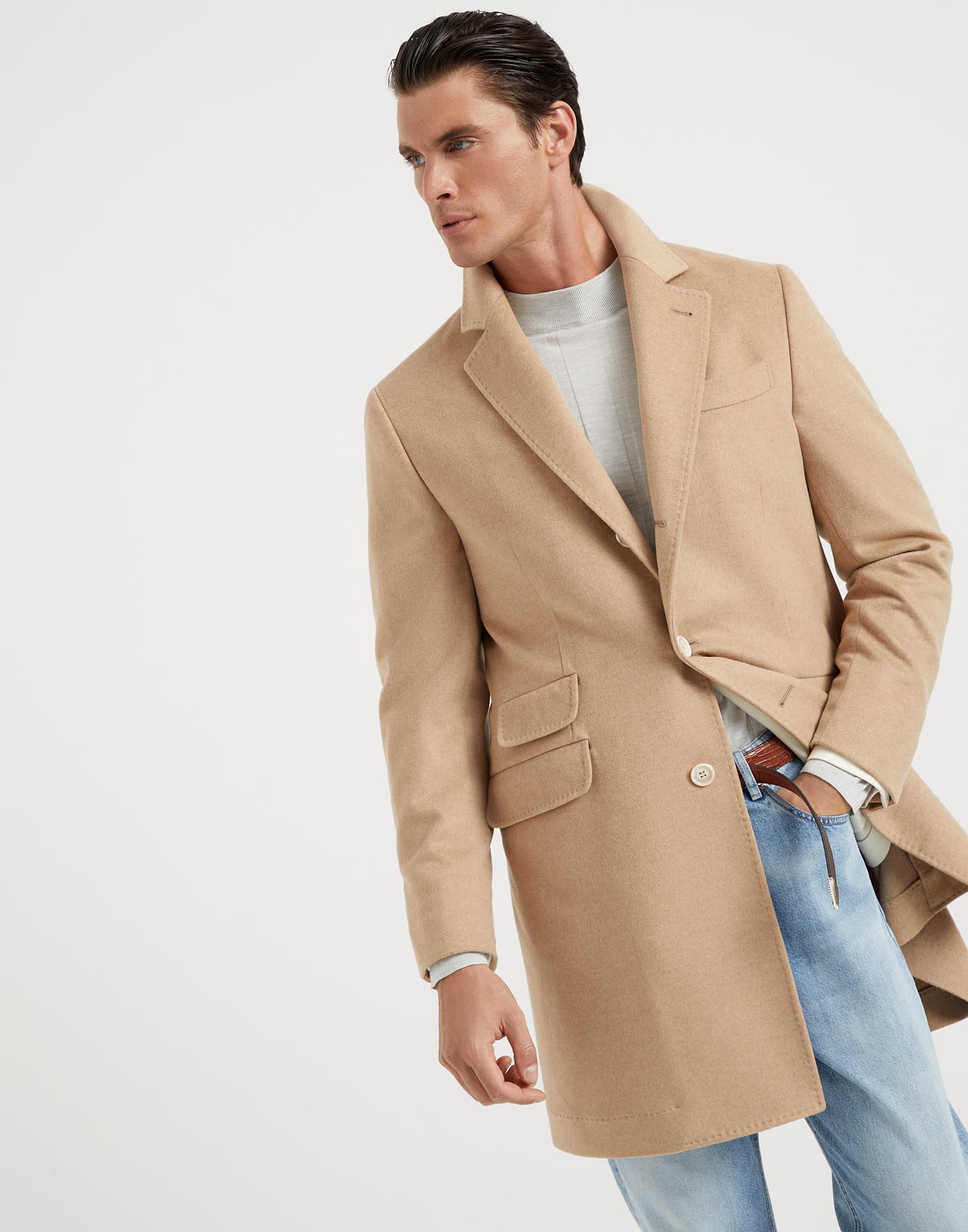 Cashmere and vicu?a coat