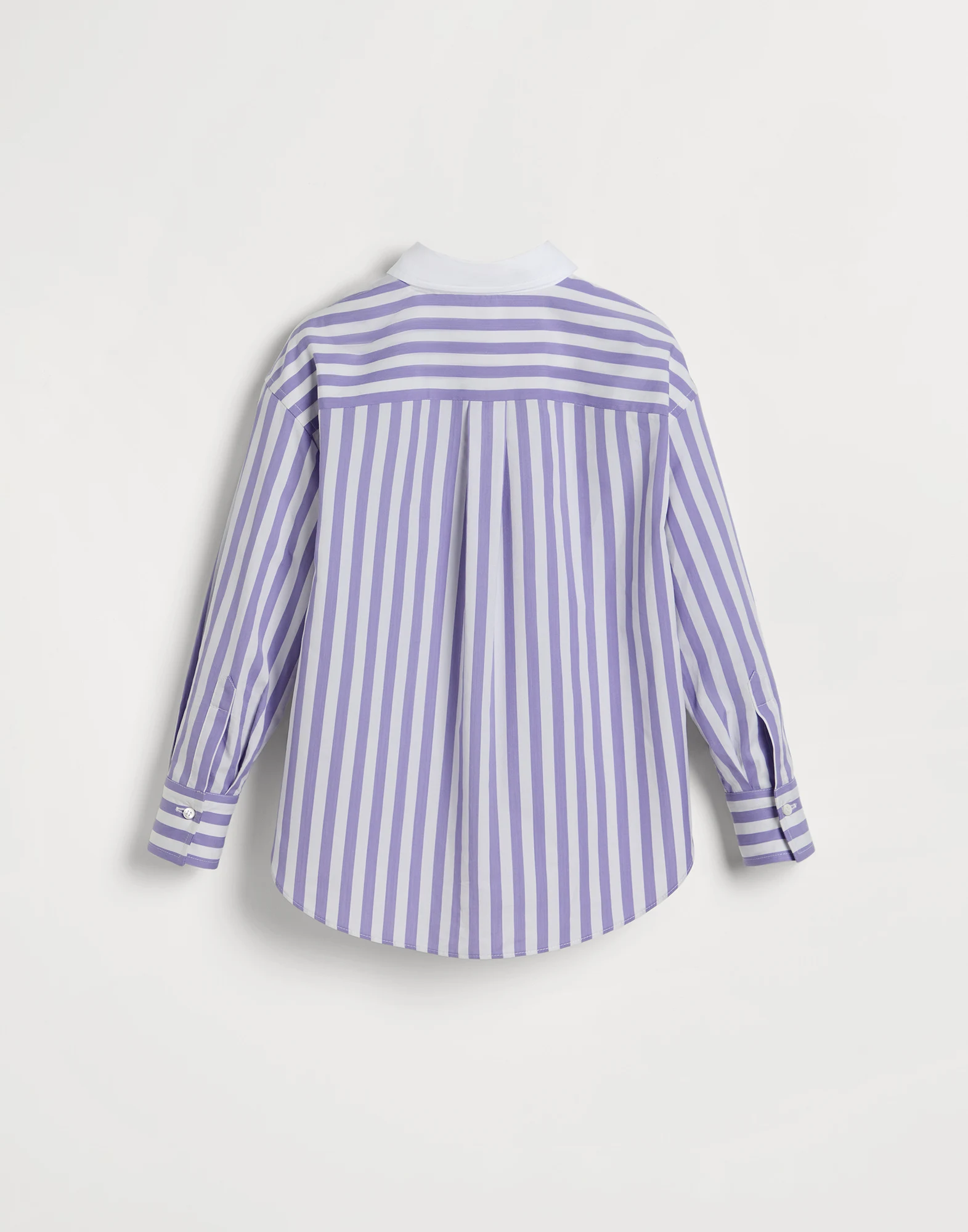 Striped poplin shirt