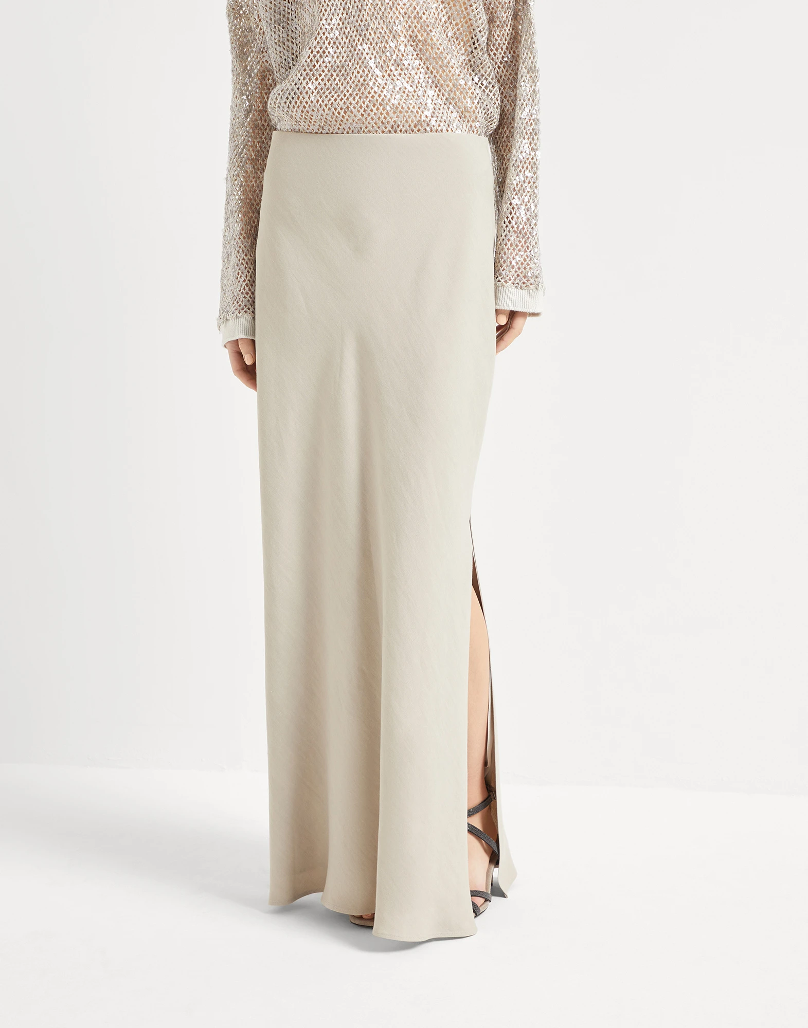 Bias-cut skirt