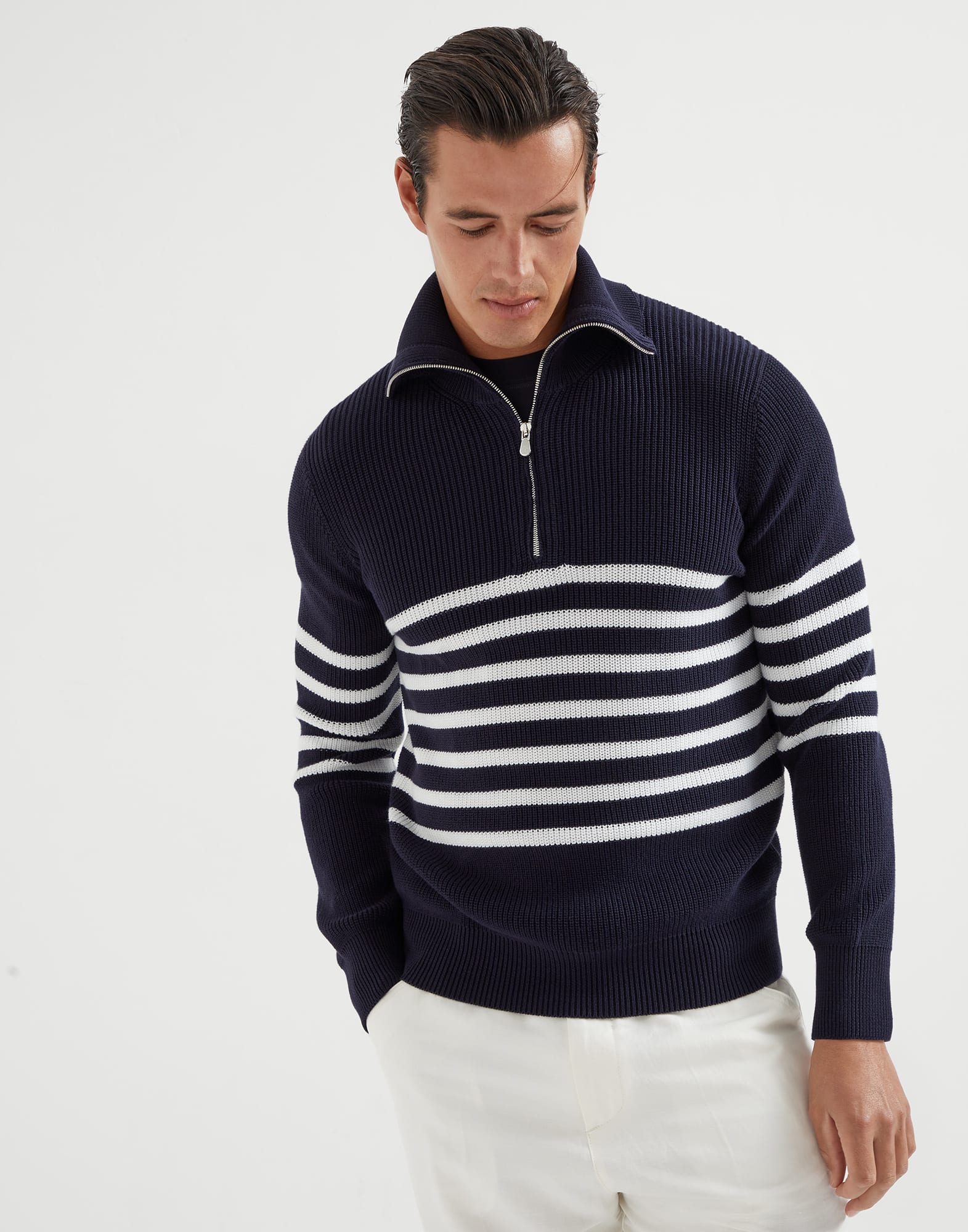 Half English rib sweater