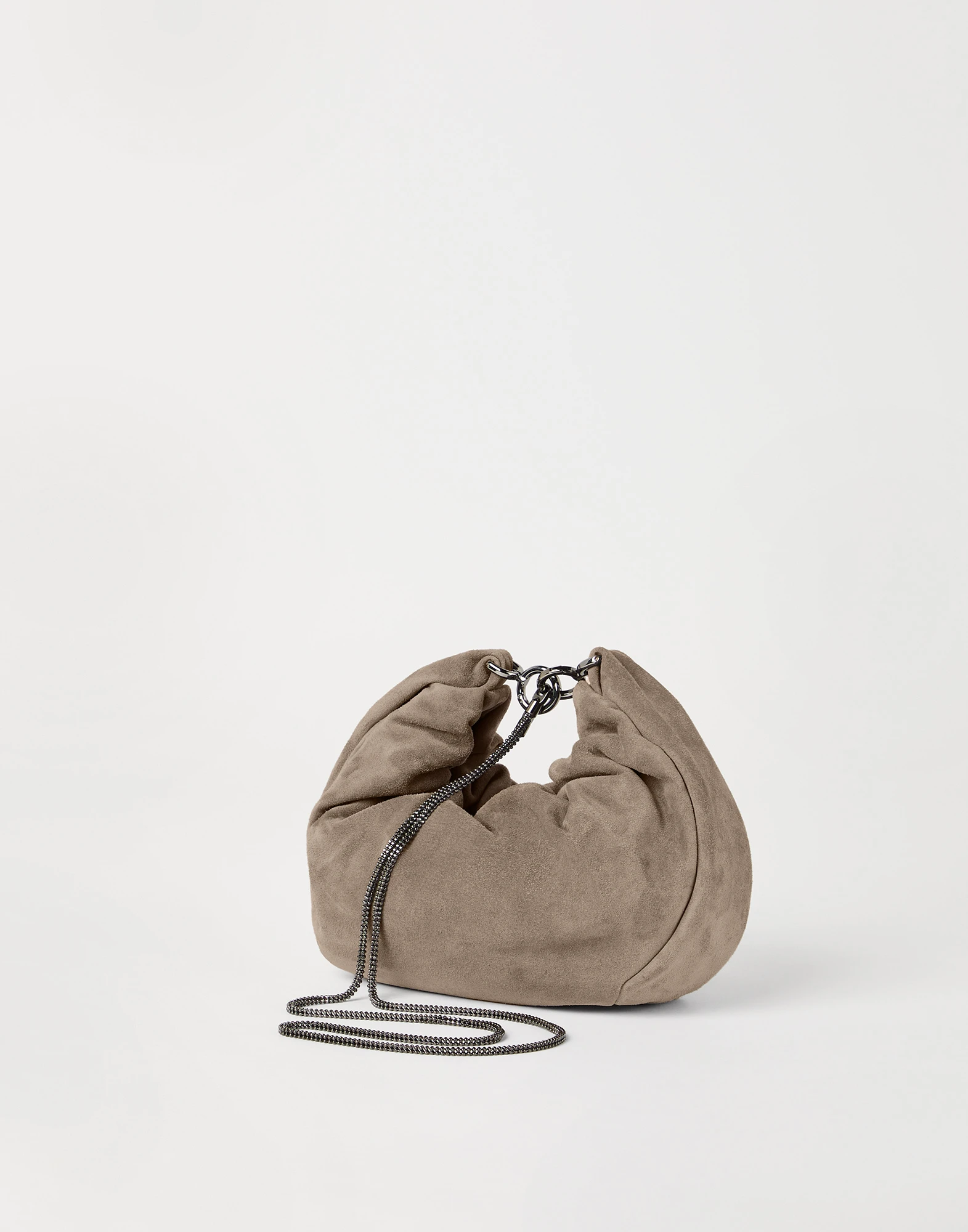 Suede Brioche Hobo bag