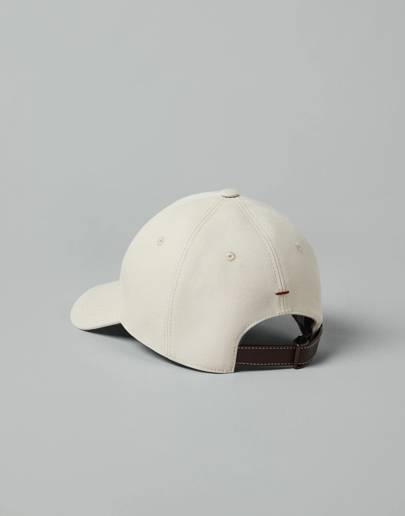 Baseball cap in twisted cotton gabardine with embroidery