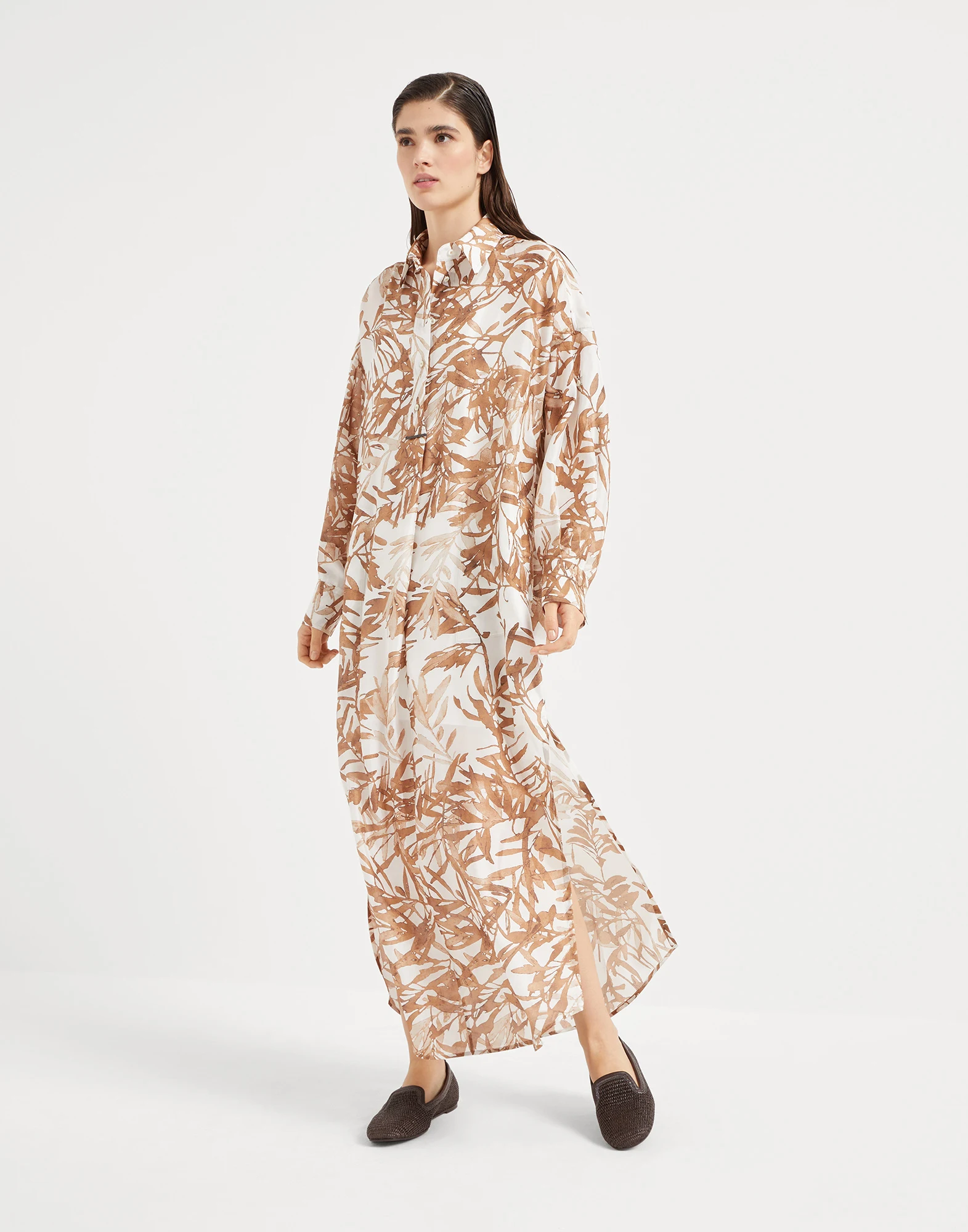 Herbarium Print chemisier dress