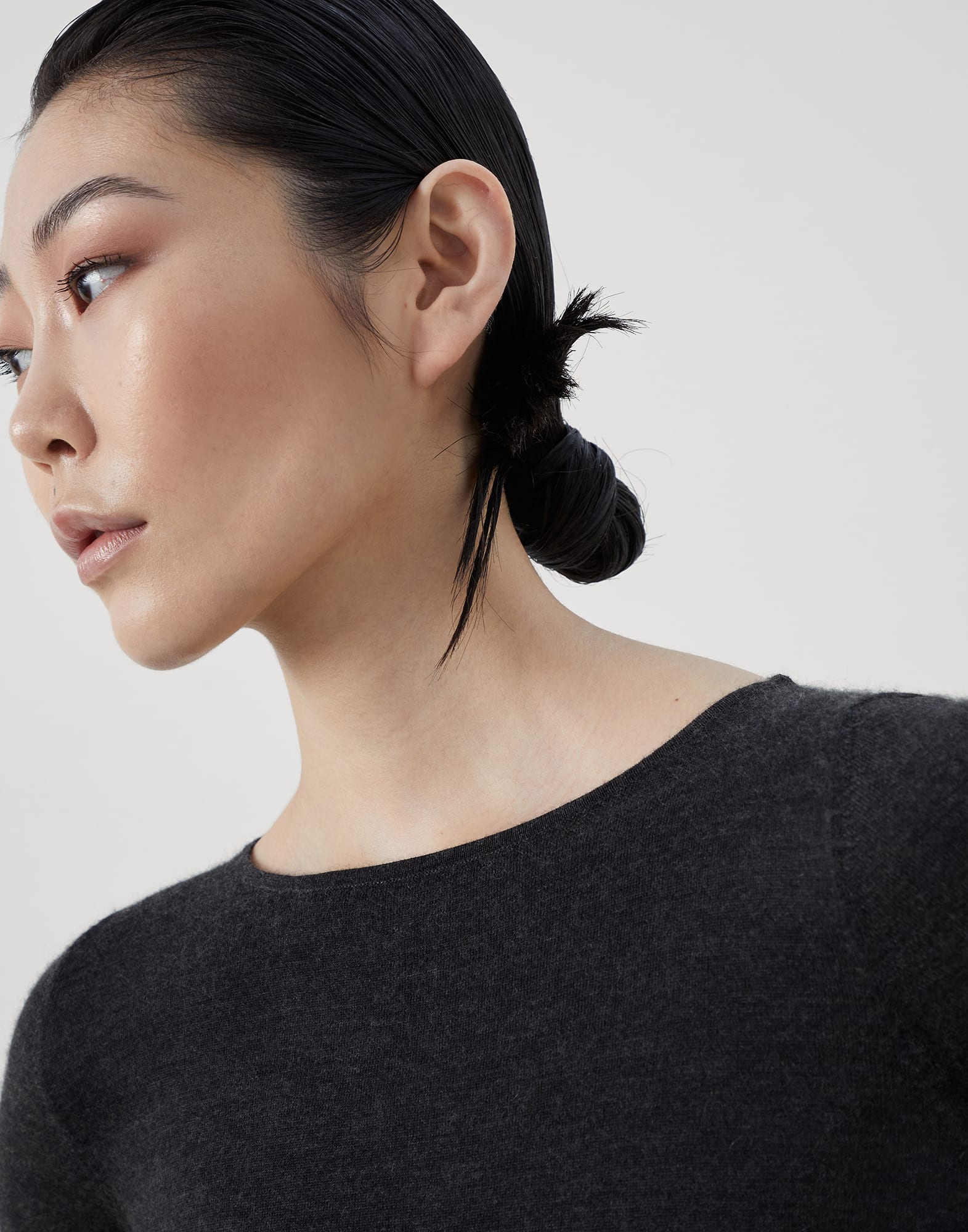 Cashmere and silk lightweight sweater