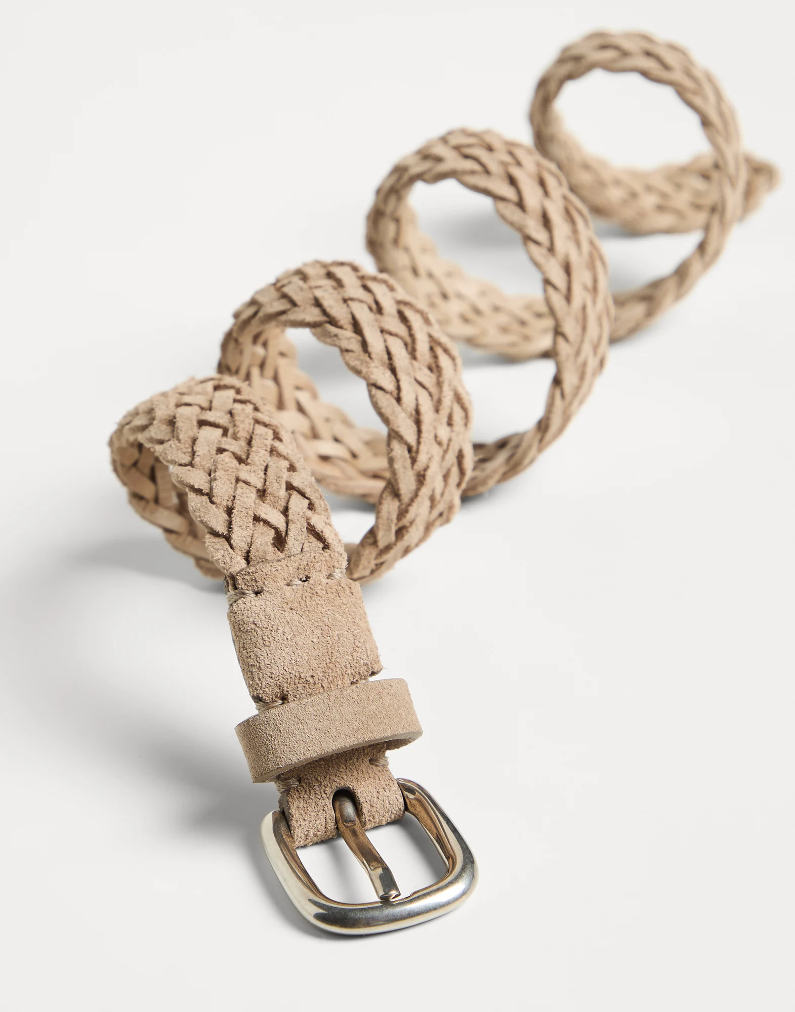 Reversed calfskin belt