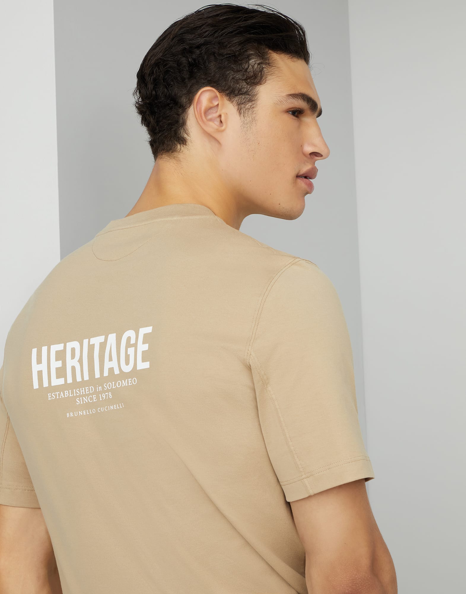 Cotton jersey T-shirt with printed logo