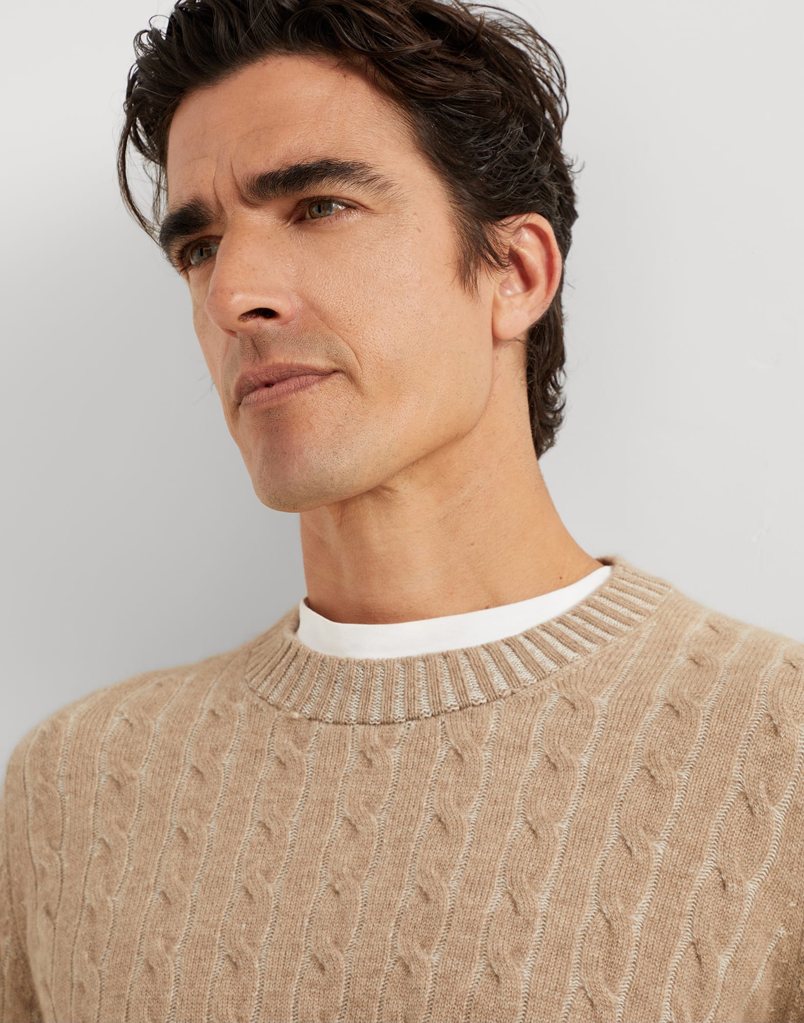 Cashmere vanise cable knit sweater