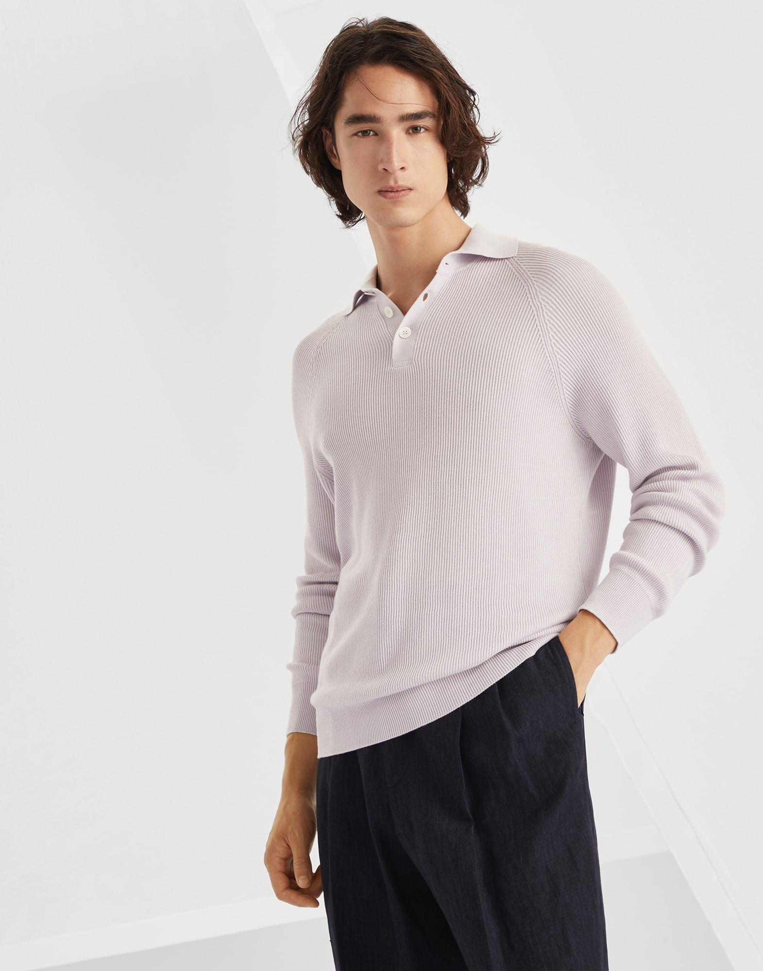 Polo-style sweater