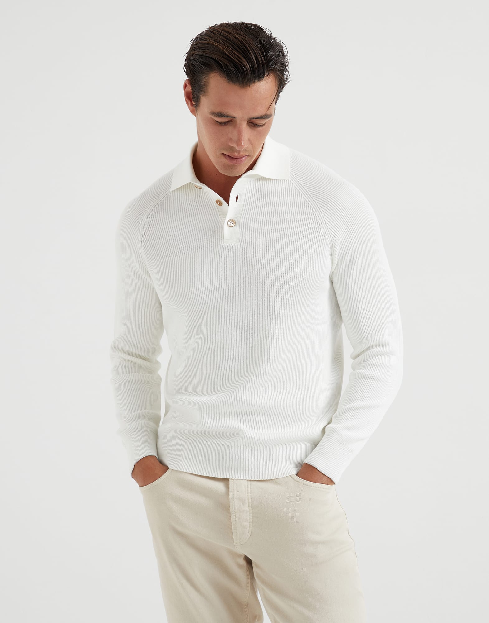 Polo-style sweater