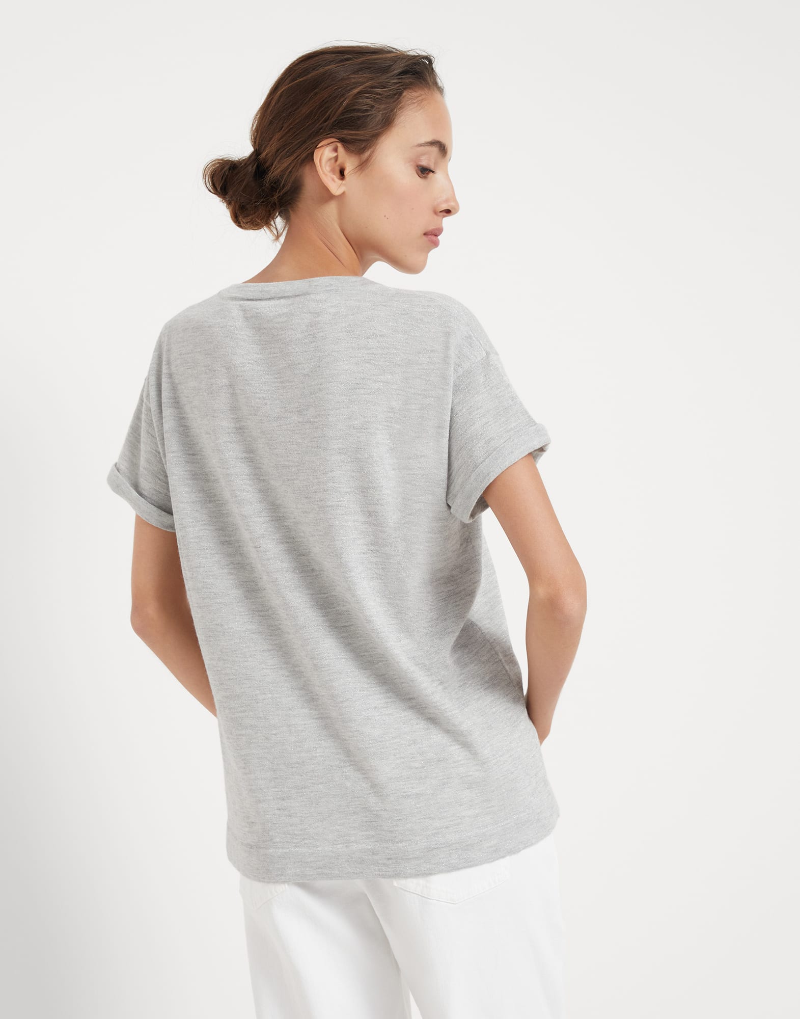 Cashmere and silk lightweight sweater