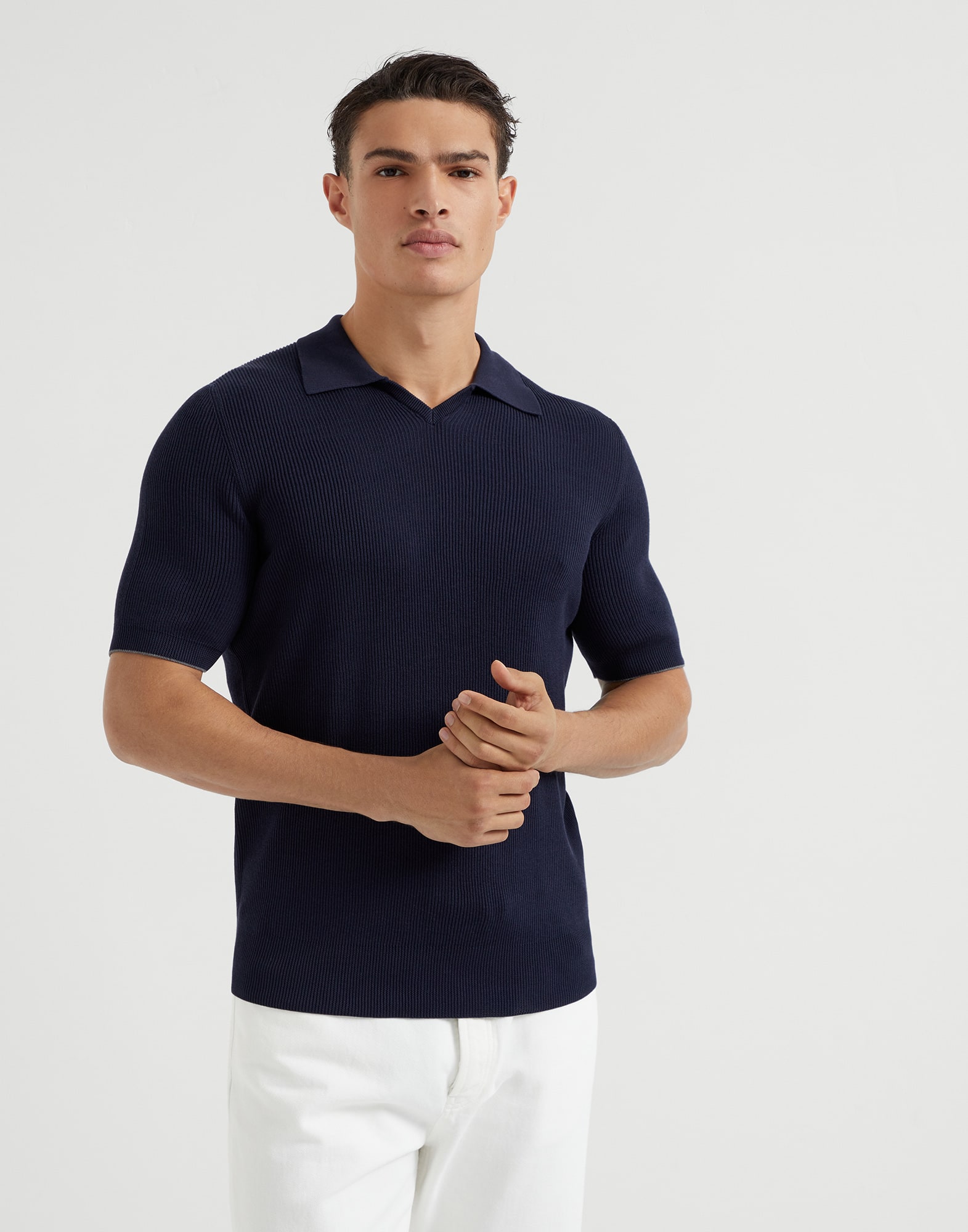 Polo-style sweater