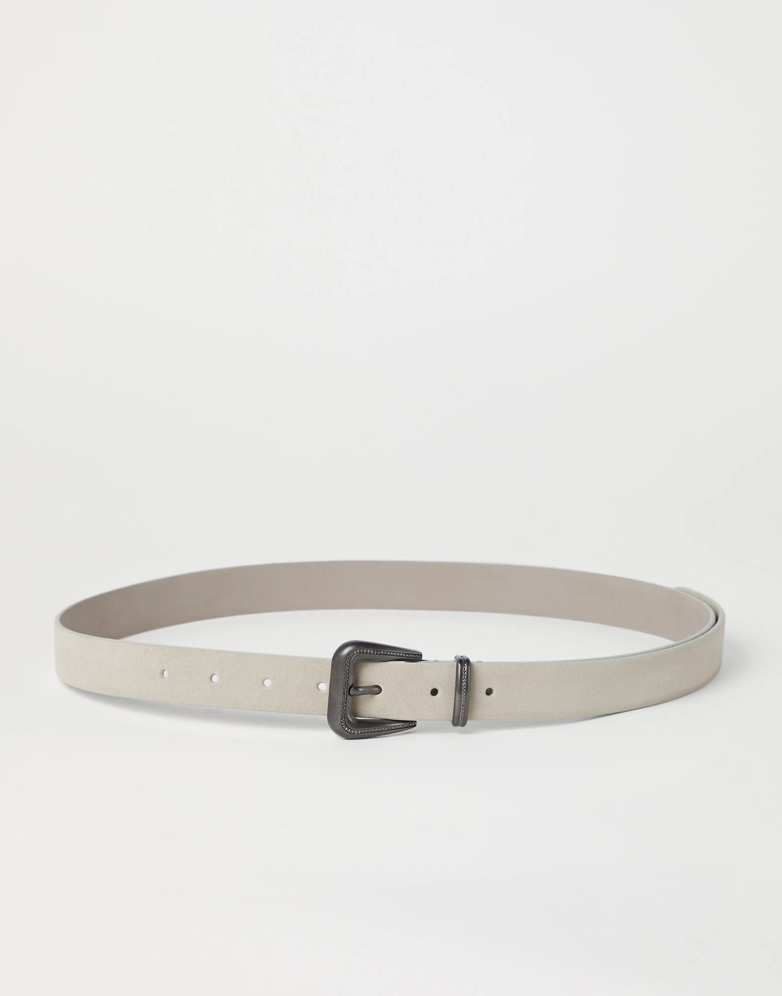 Suede calfskin belt