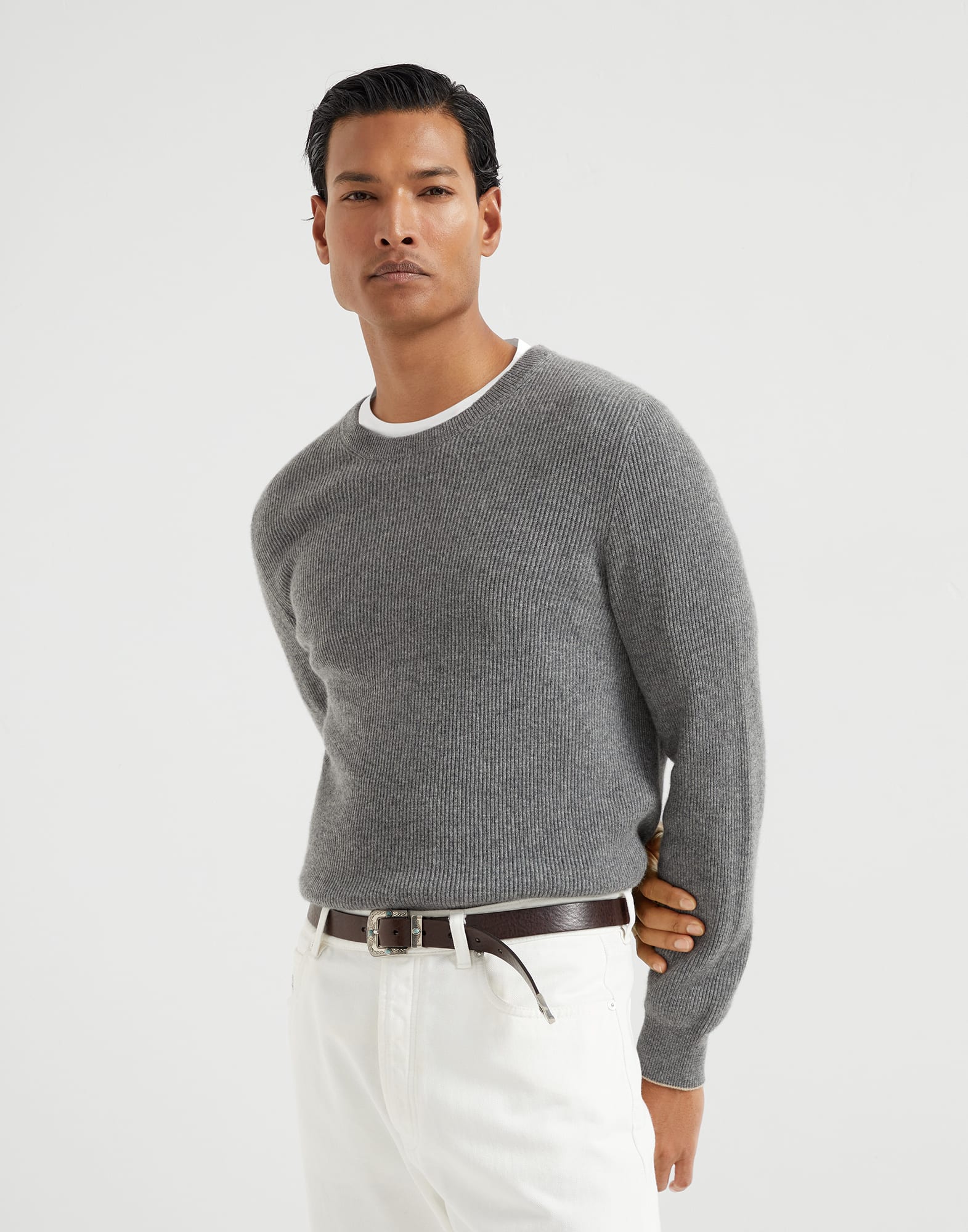 English Rib knit sweater