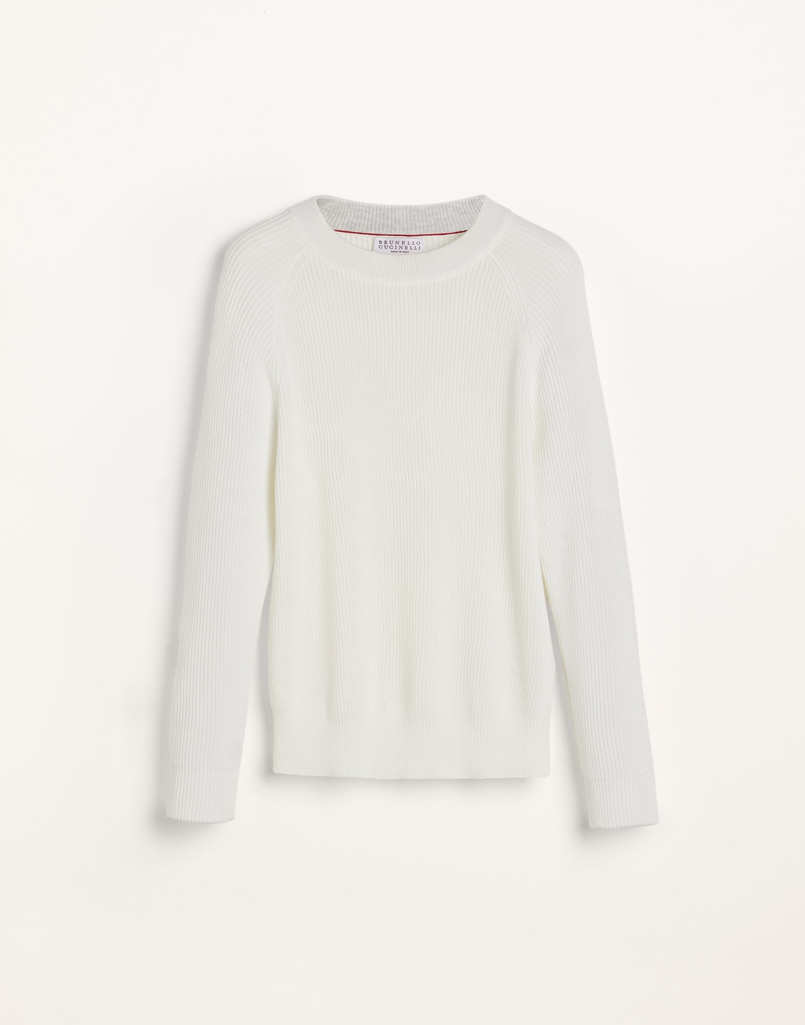 Cotton English rib sweater