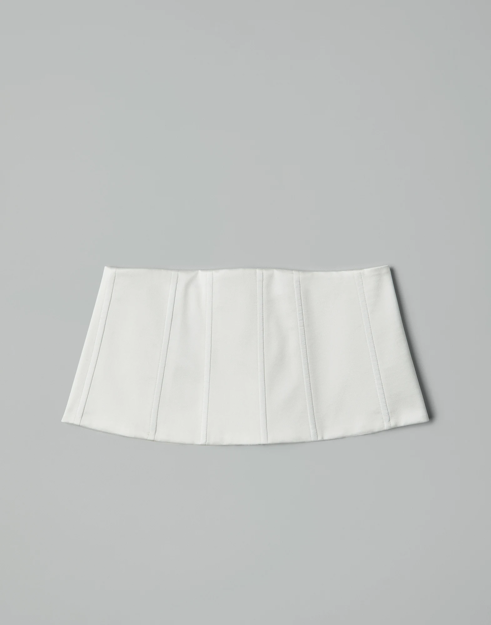 Stretch silk satin bustier