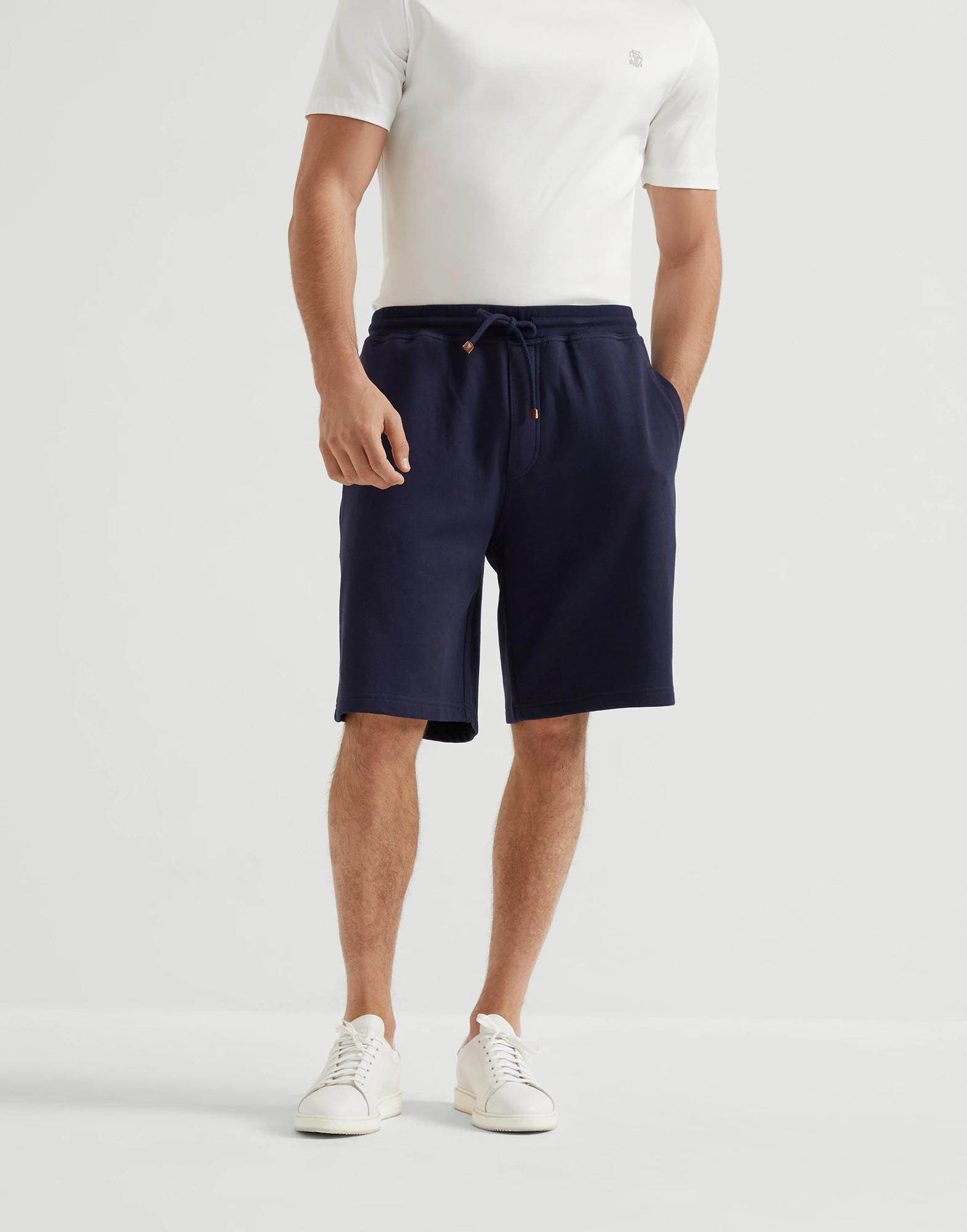 French terry Bermuda shorts