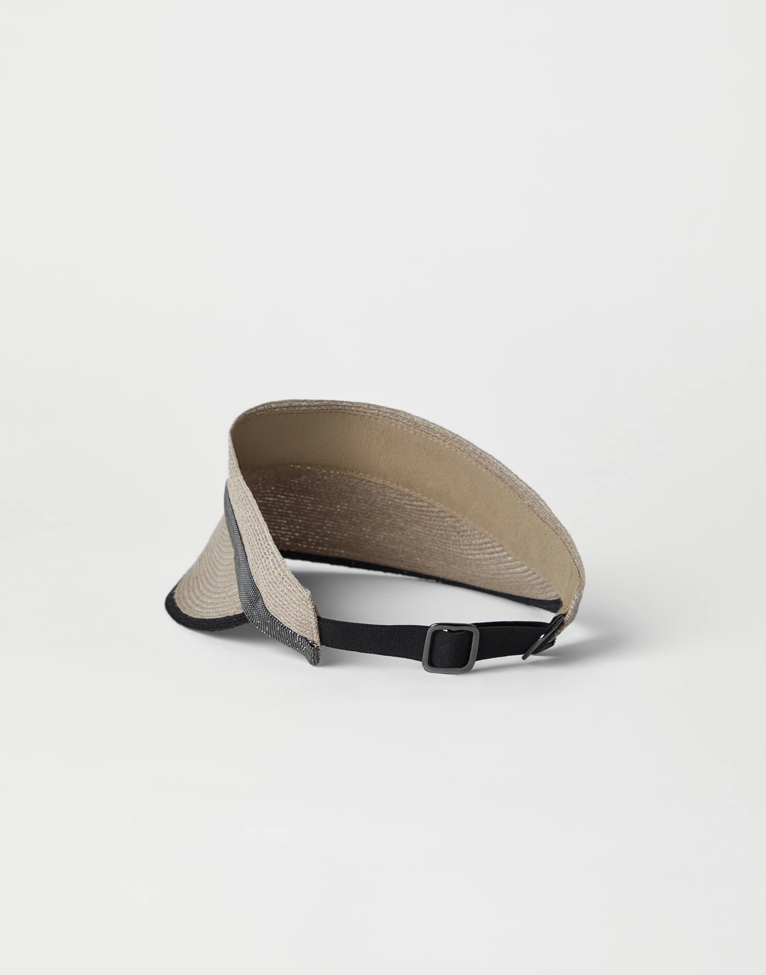 Hemp and cotton visor with precious band
