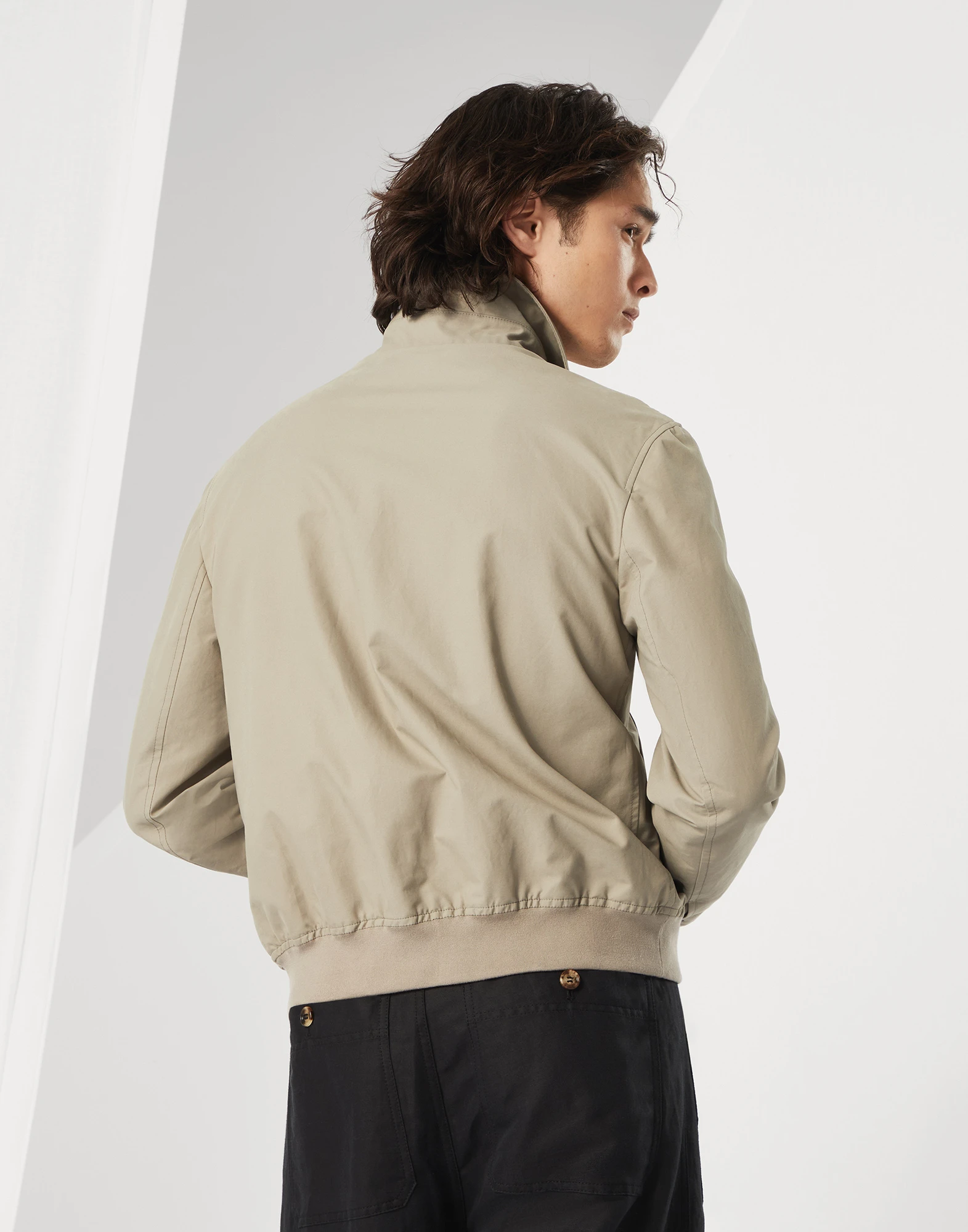 Water-resistant bomber jacket