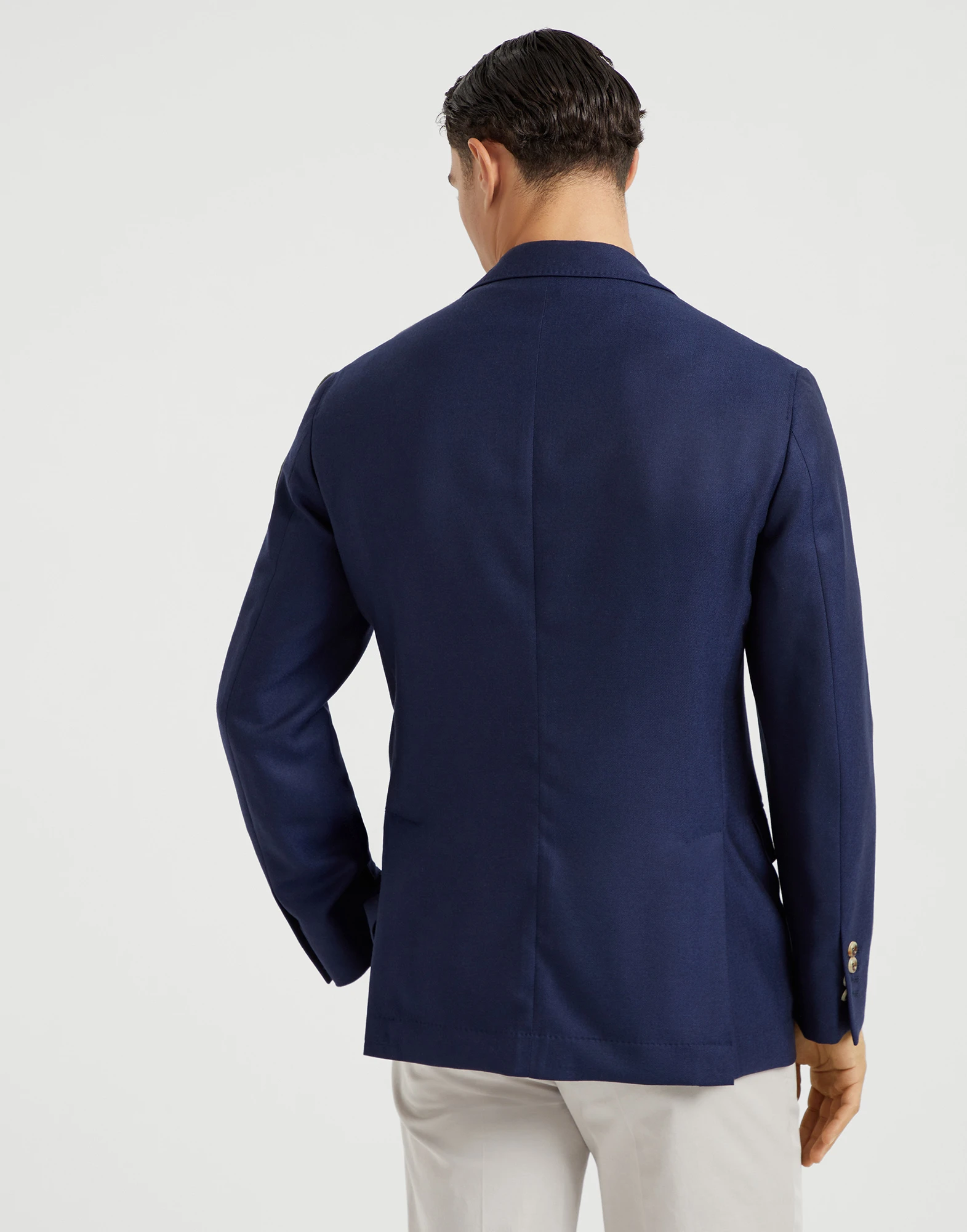 Twill unconstructed blazer