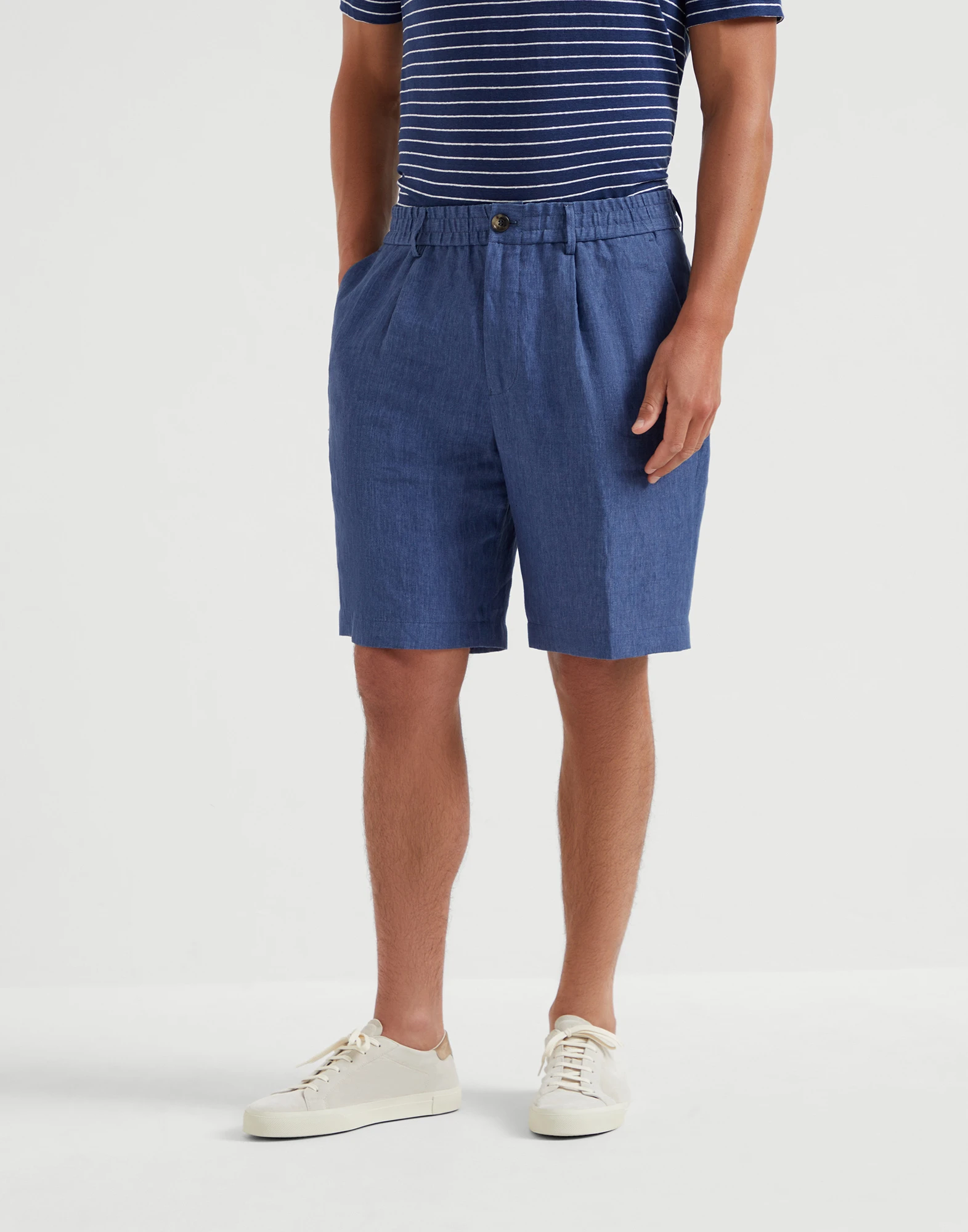 D��lav�� linen Bermuda shorts