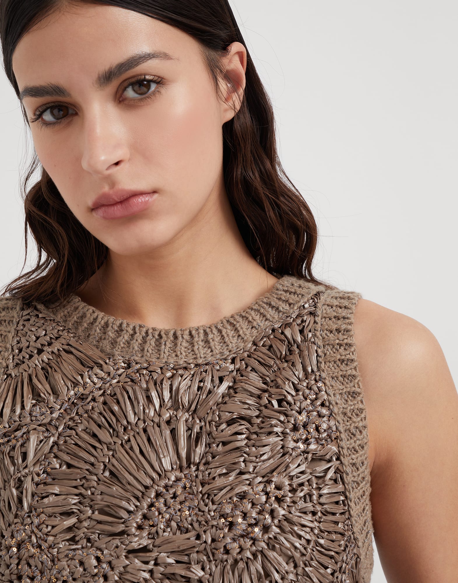 Handmade Dazzling Raffia OPERA top