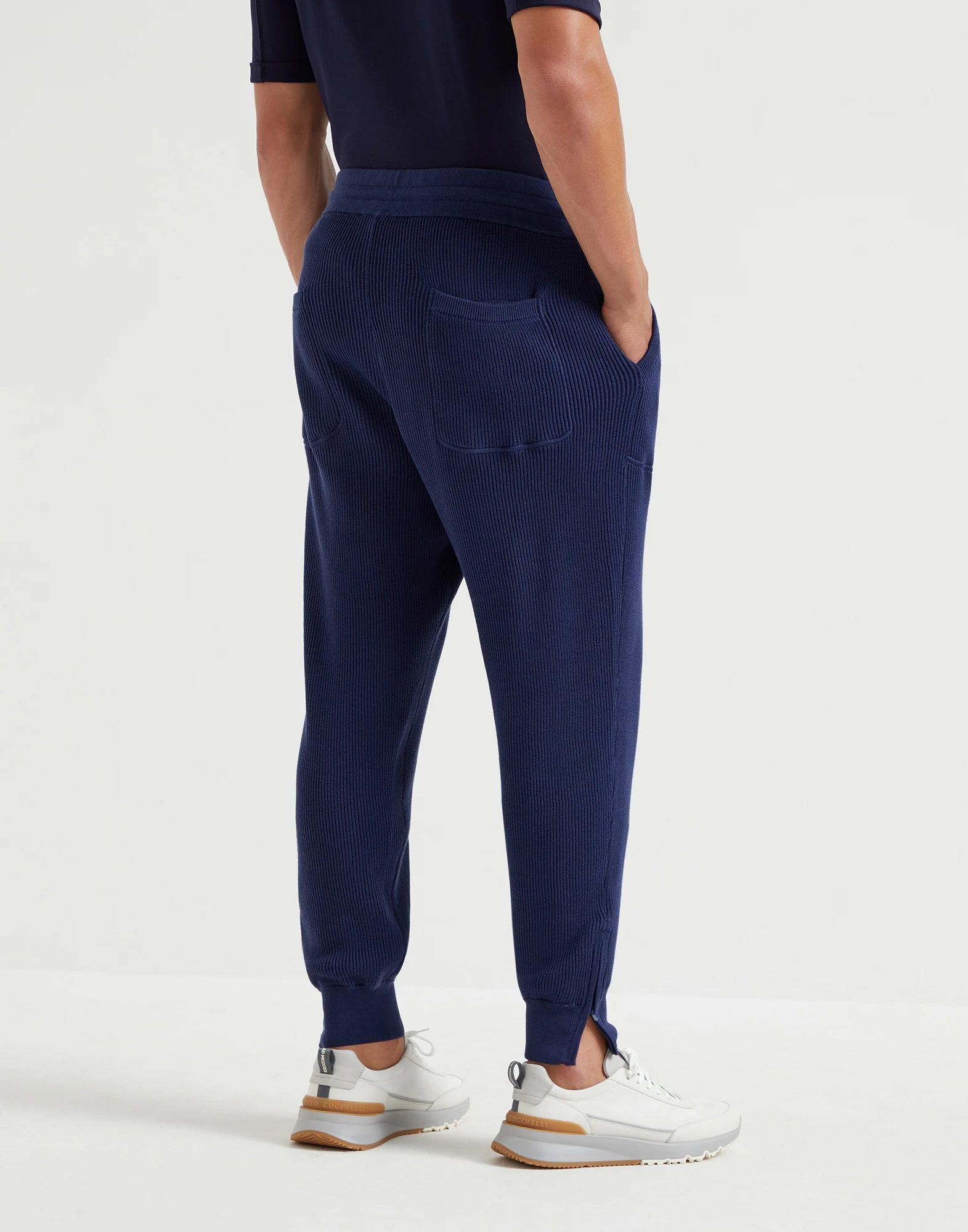 Cotton knit trousers