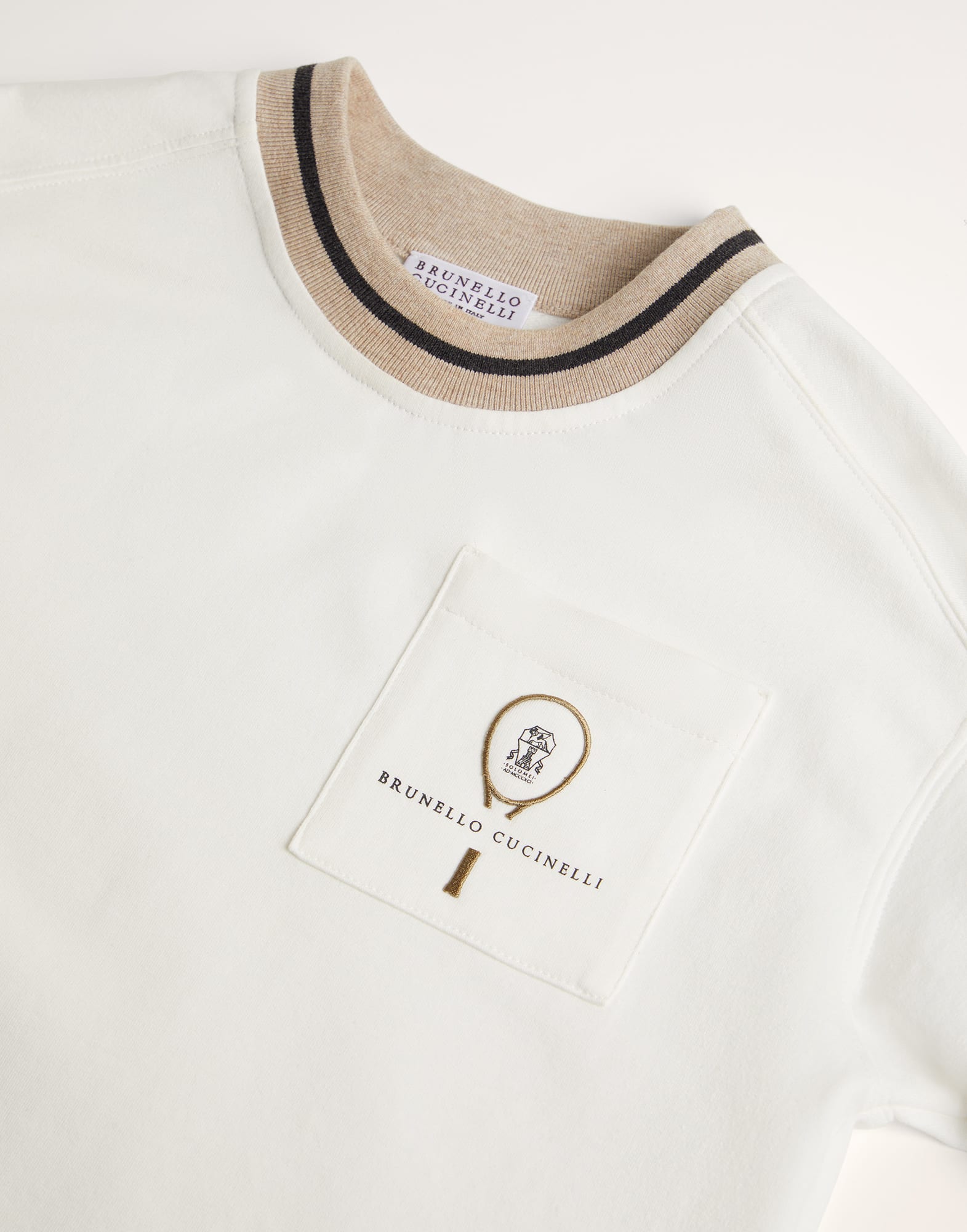 Comfort cotton lightweight French terry sweatshirt with tennis logo
