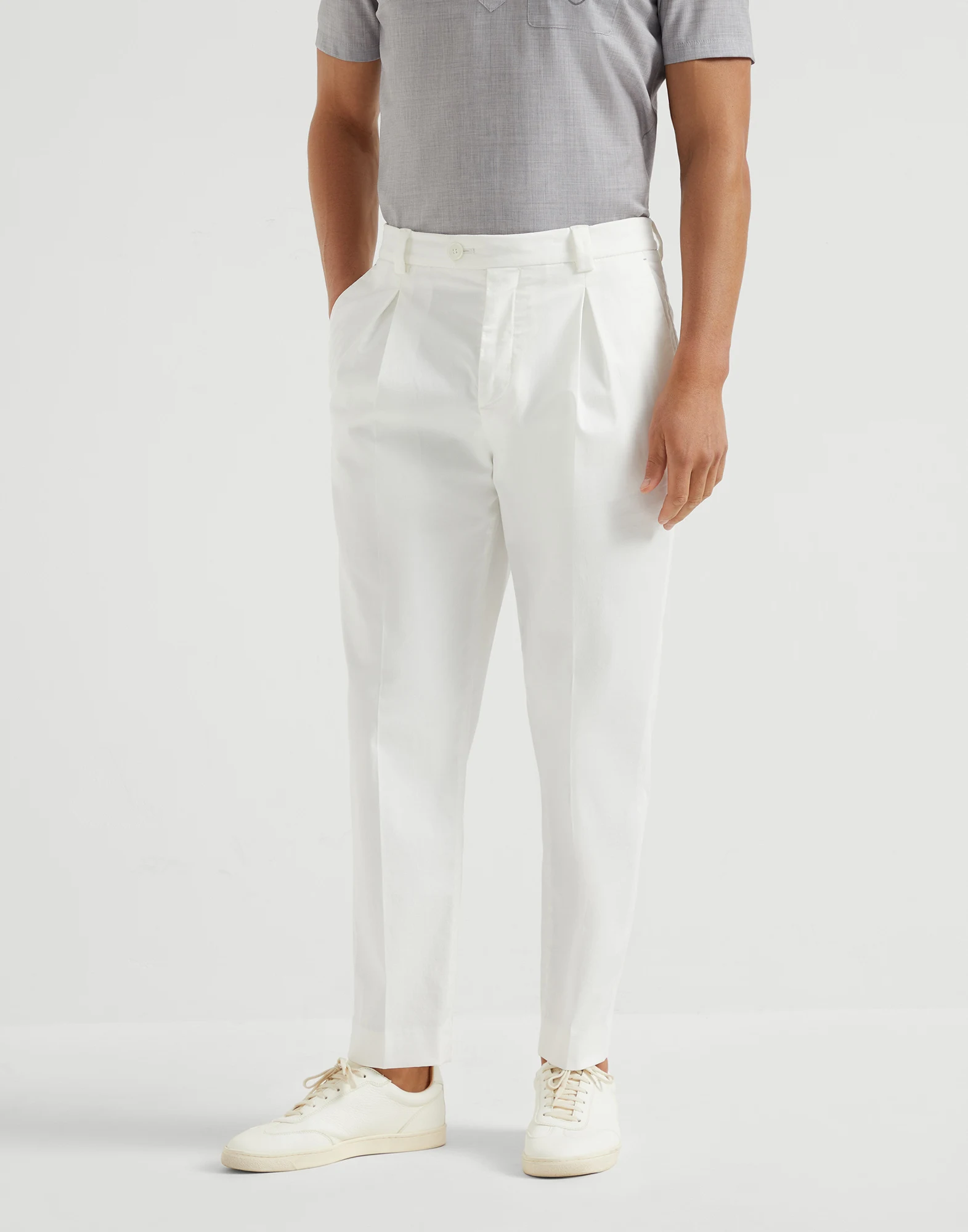 Comfort gabardine trousers