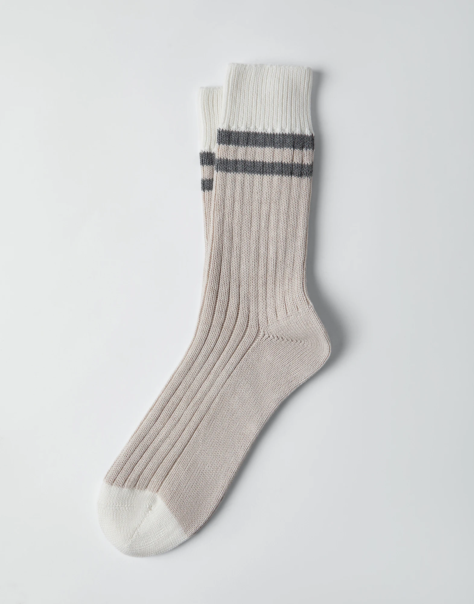 Cotton socks with stripes