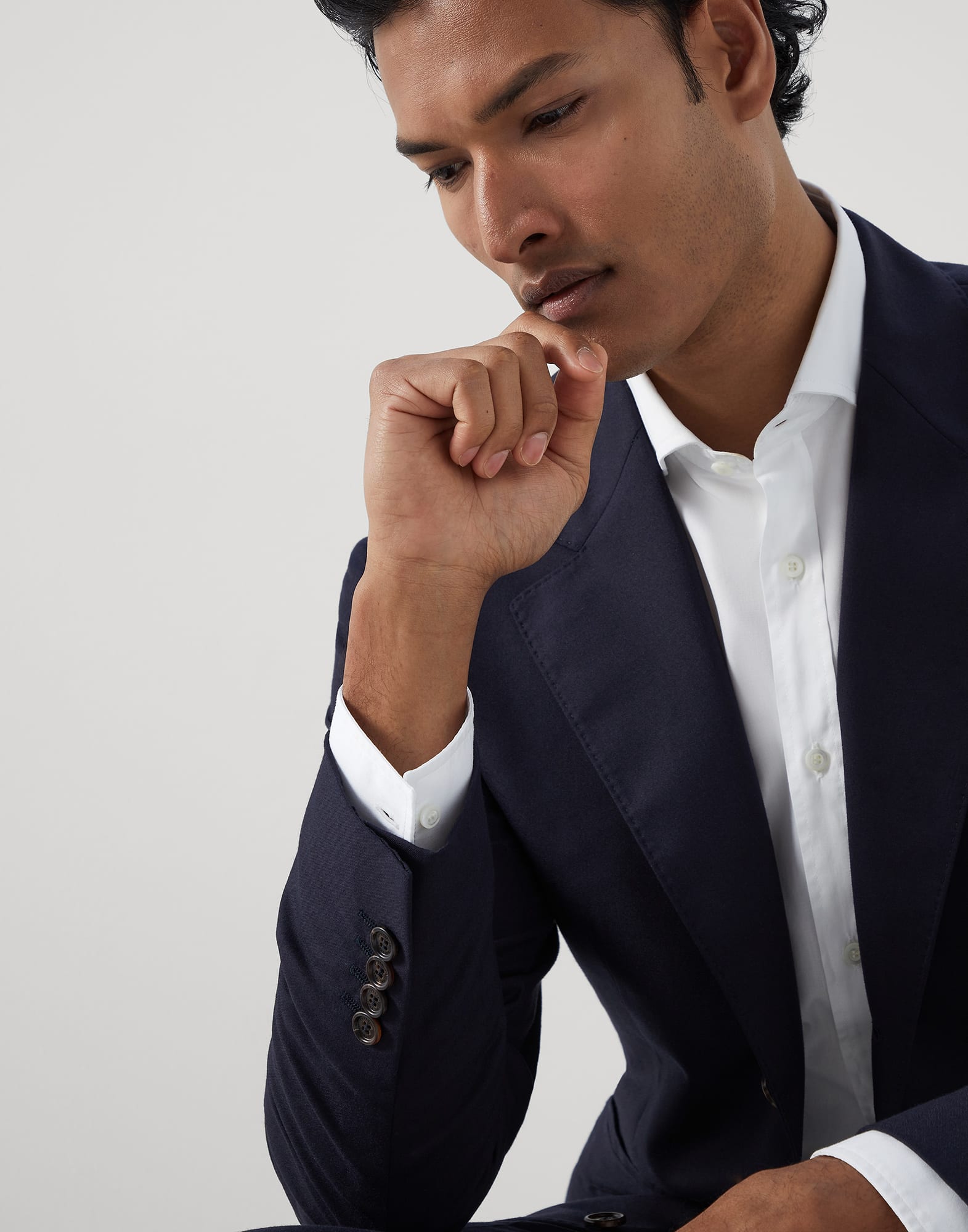 Lightweight cashmere blazer