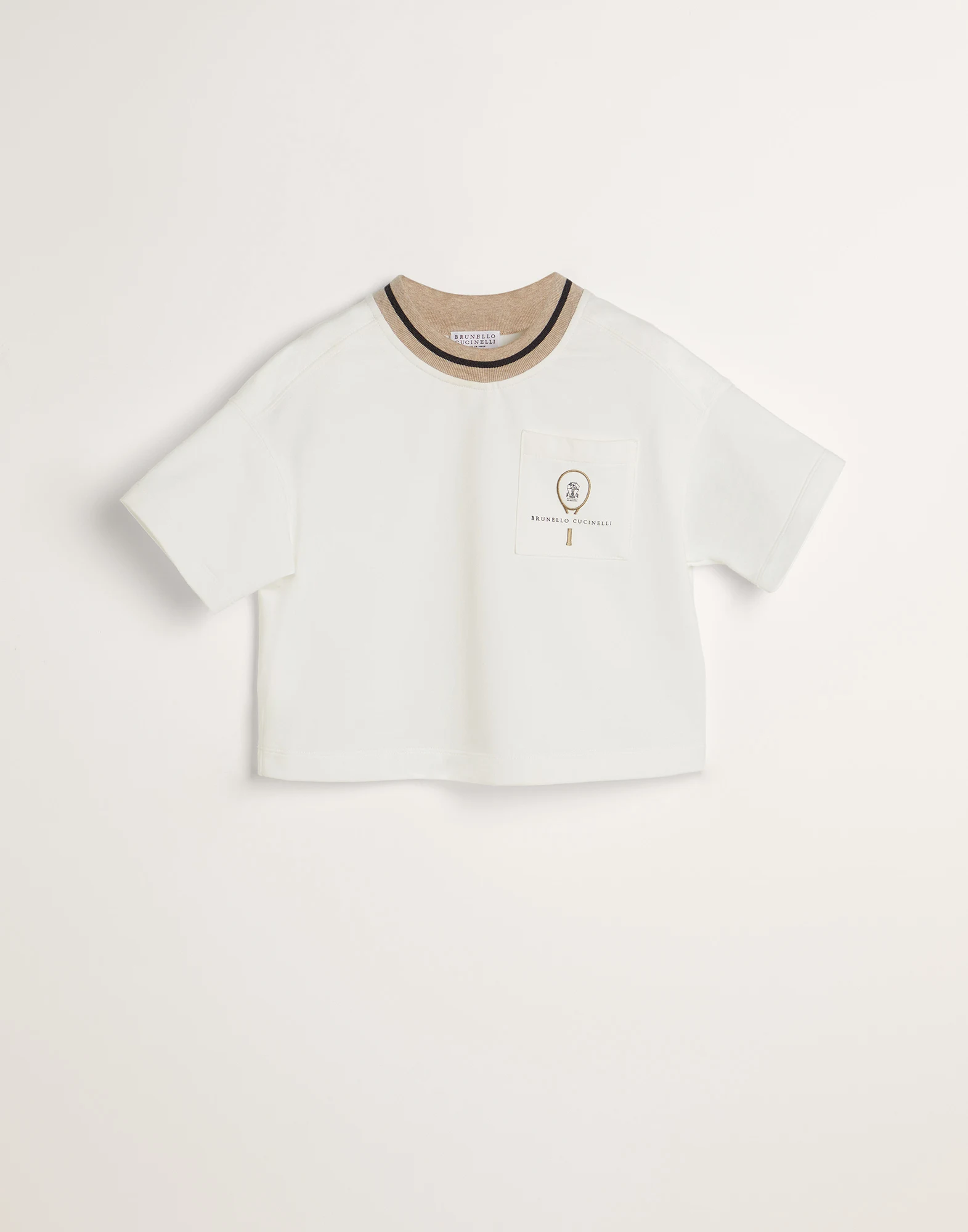 Comfort cotton lightweight French terry sweatshirt with tennis logo