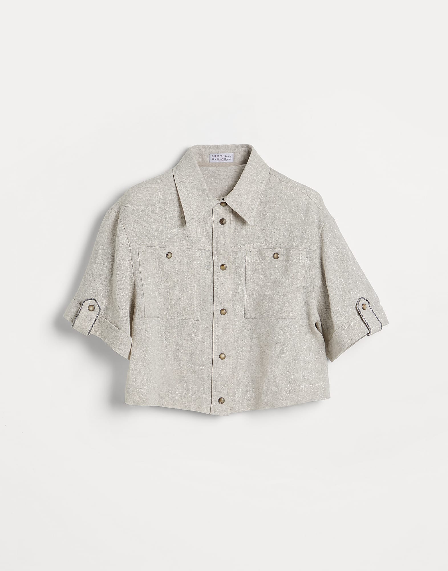 Sparkling canvas shirt