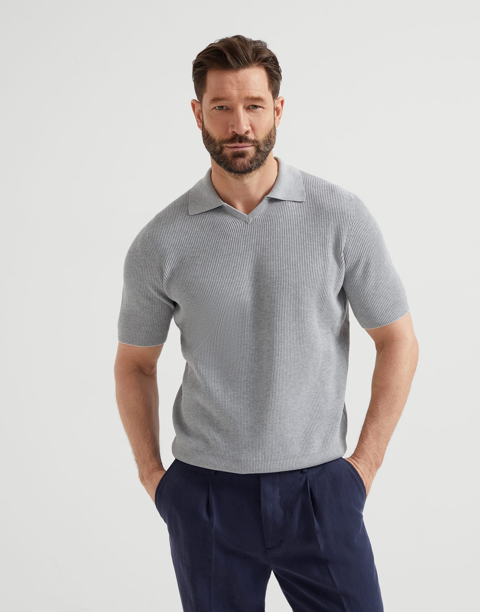 Polo-style sweater