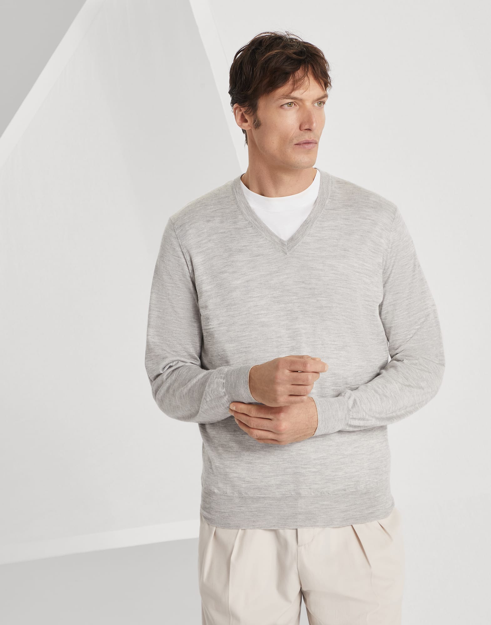 Cashmere and silk sweater