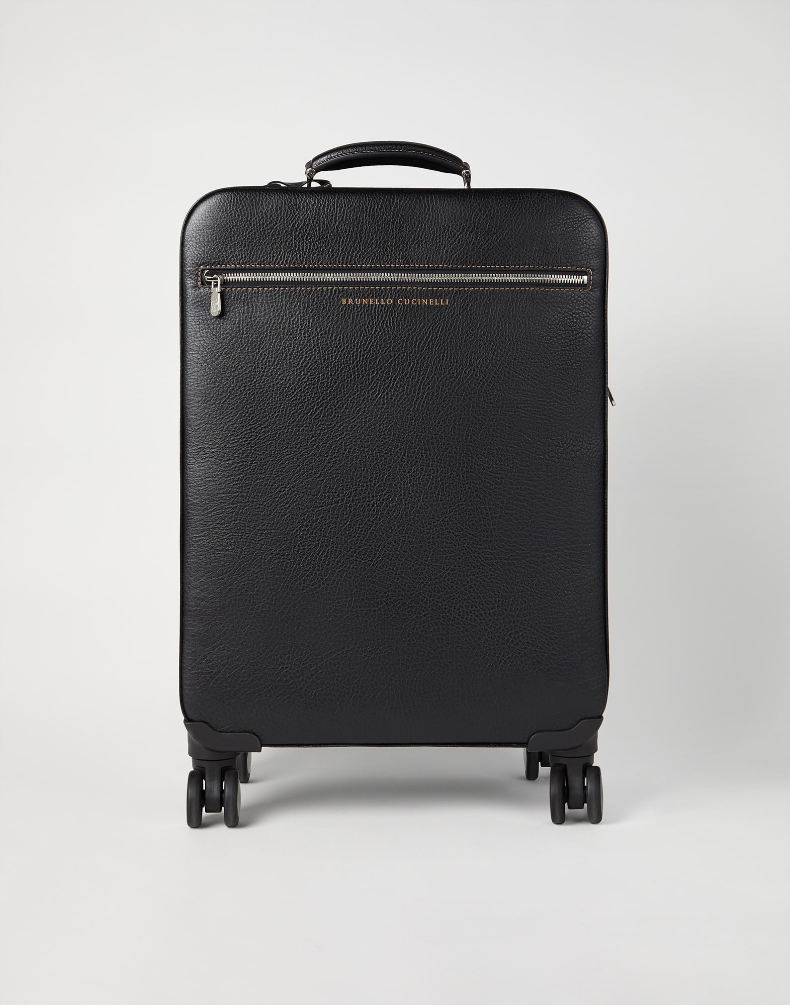 Grained calfskin trolley bag
