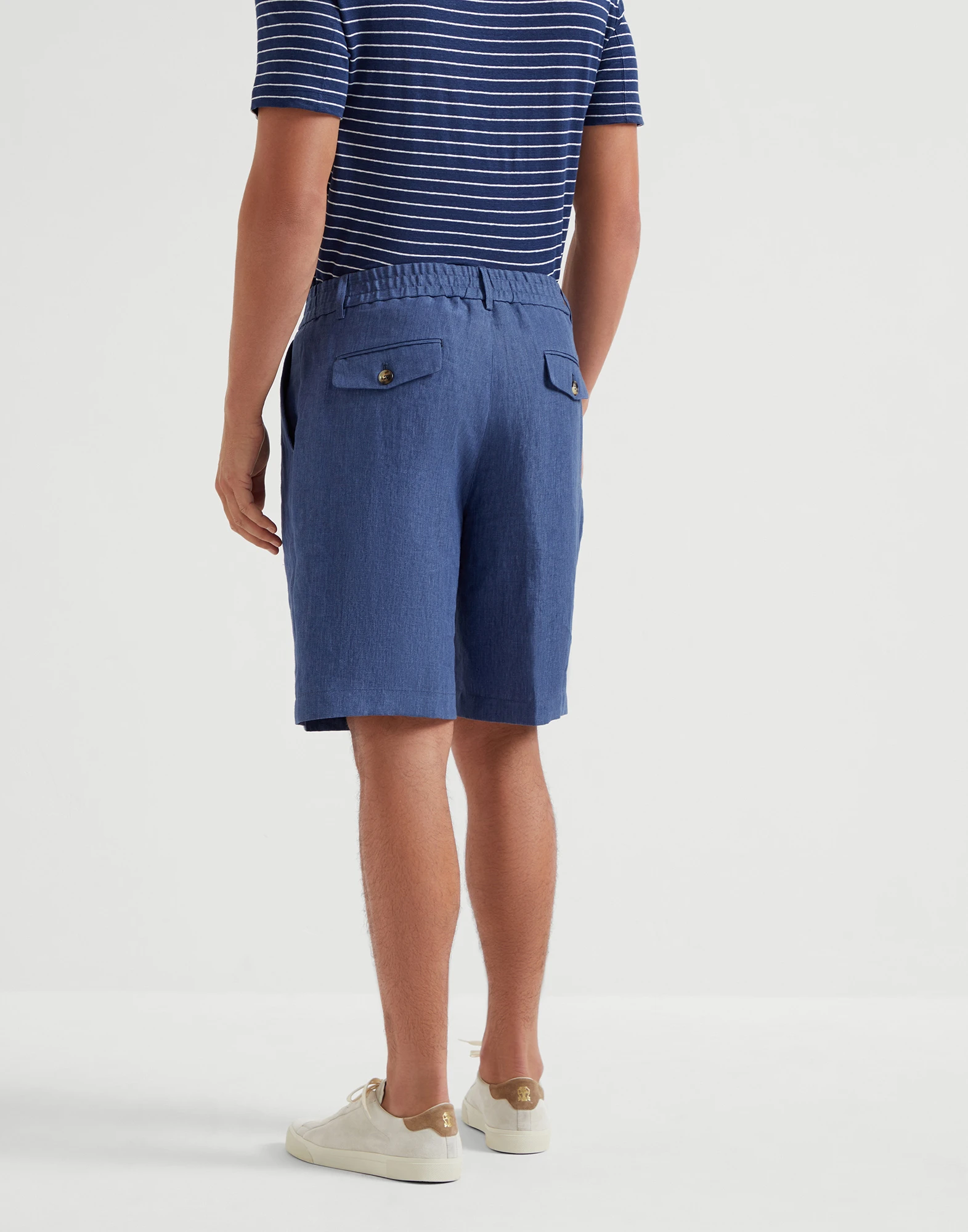D��lav�� linen Bermuda shorts