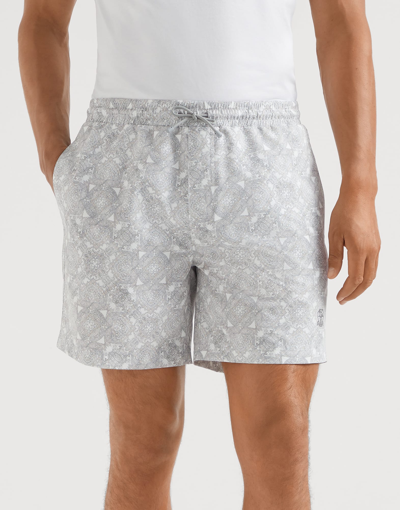 Paisley swim shorts