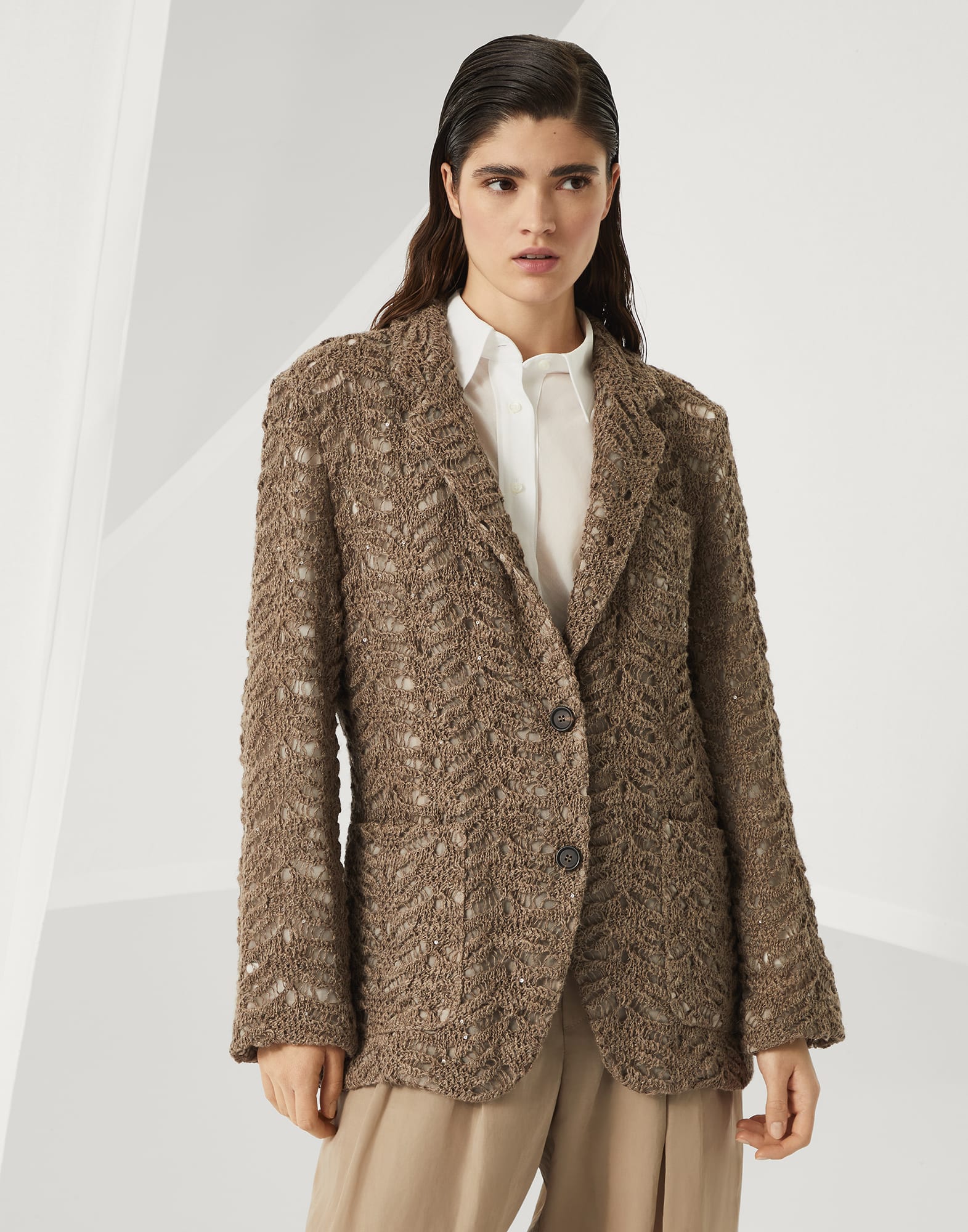 Foliage Lace blazer