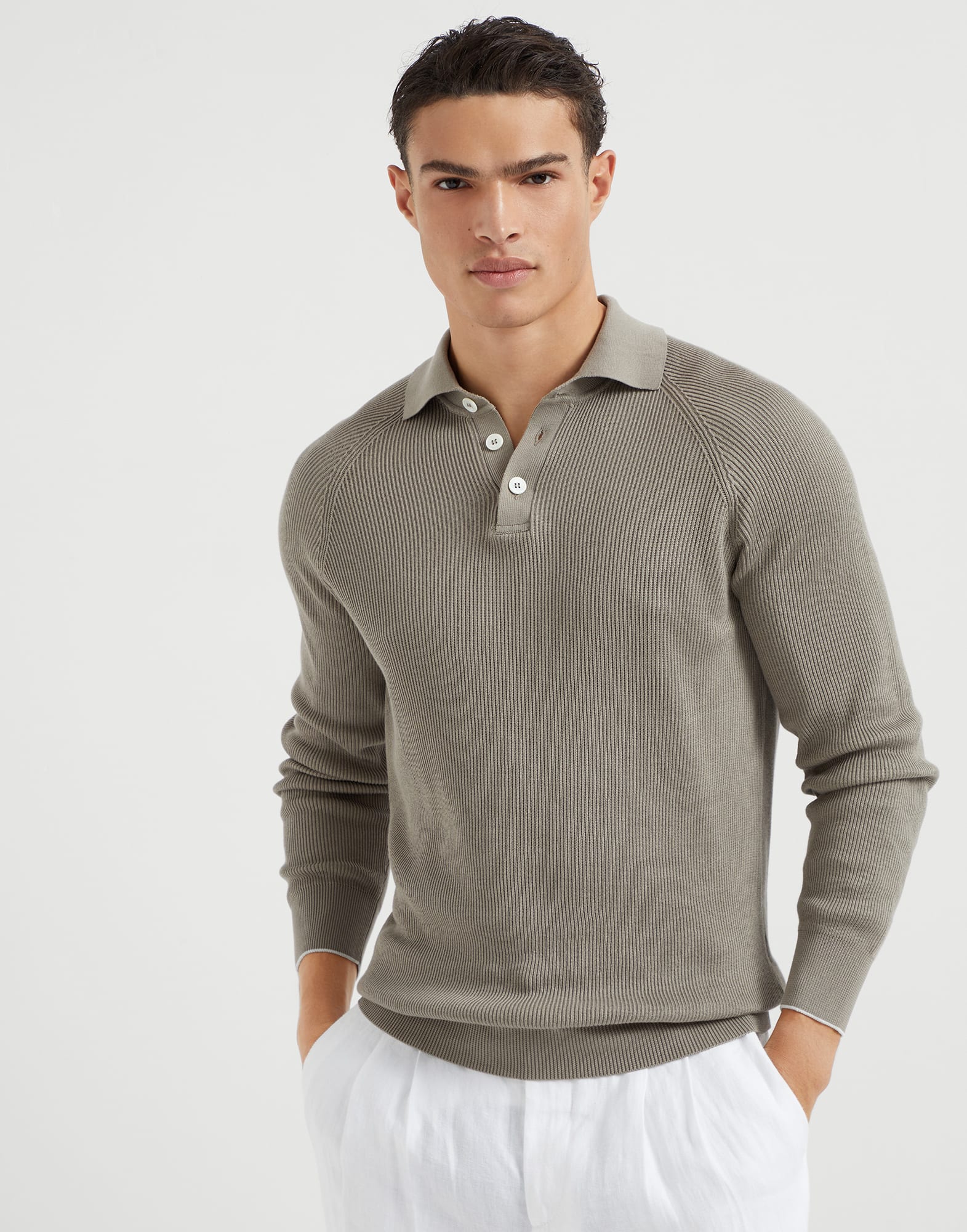 Polo-style sweater