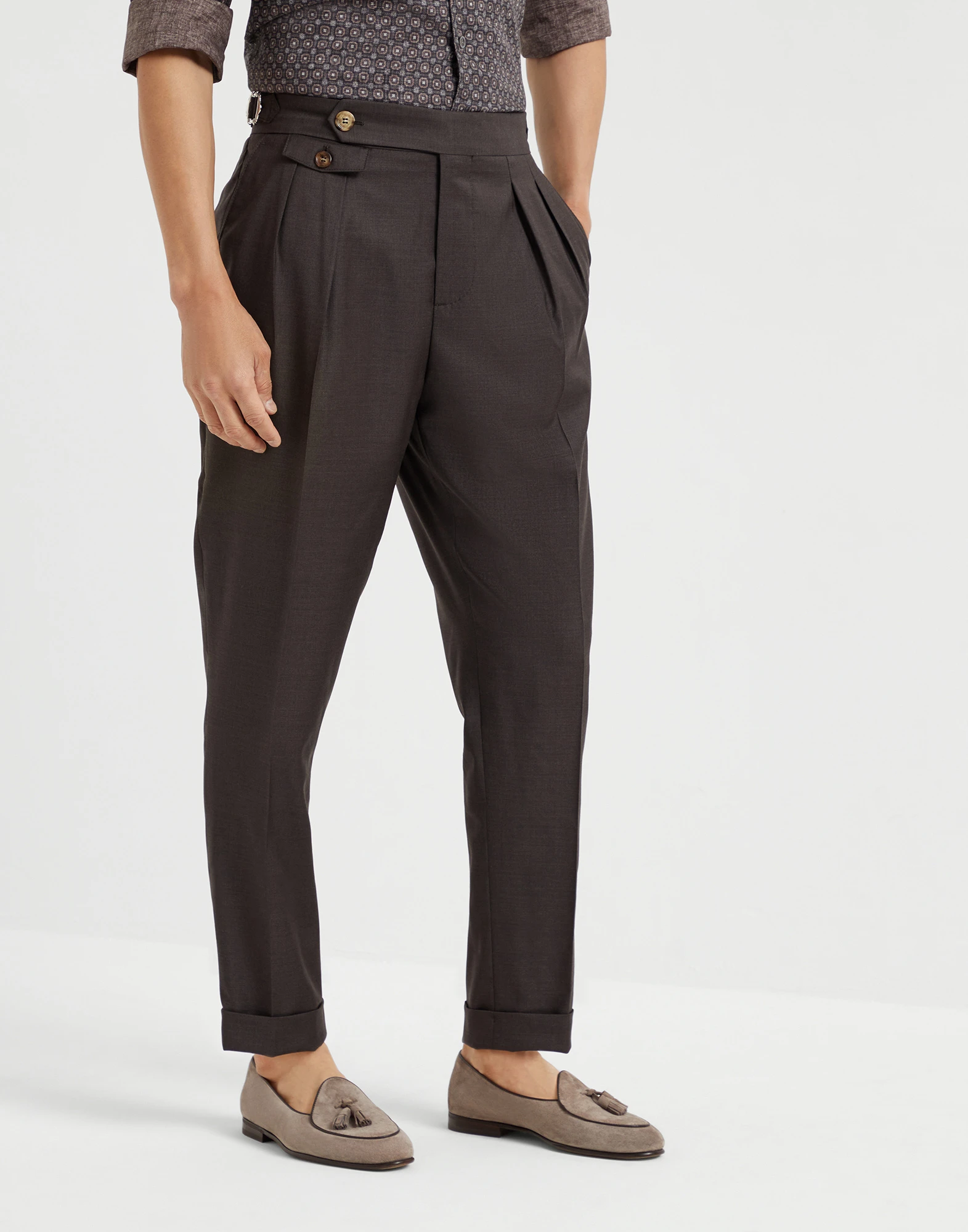 Virgin wool trousers