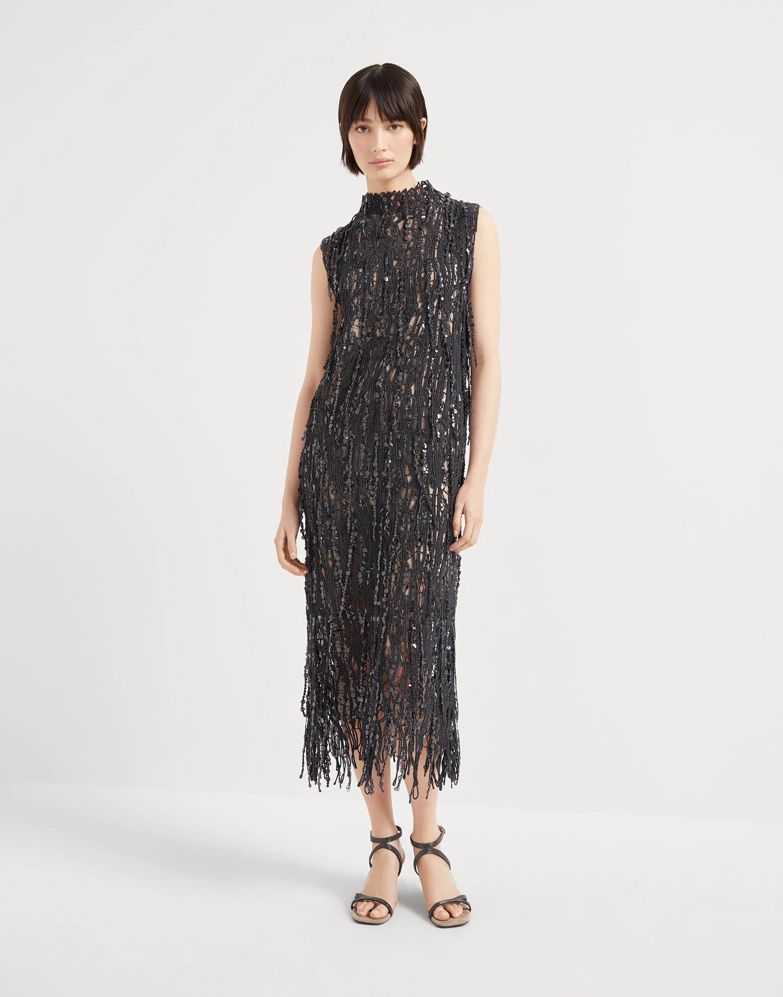 Dazzling Abstract Embroidery dress