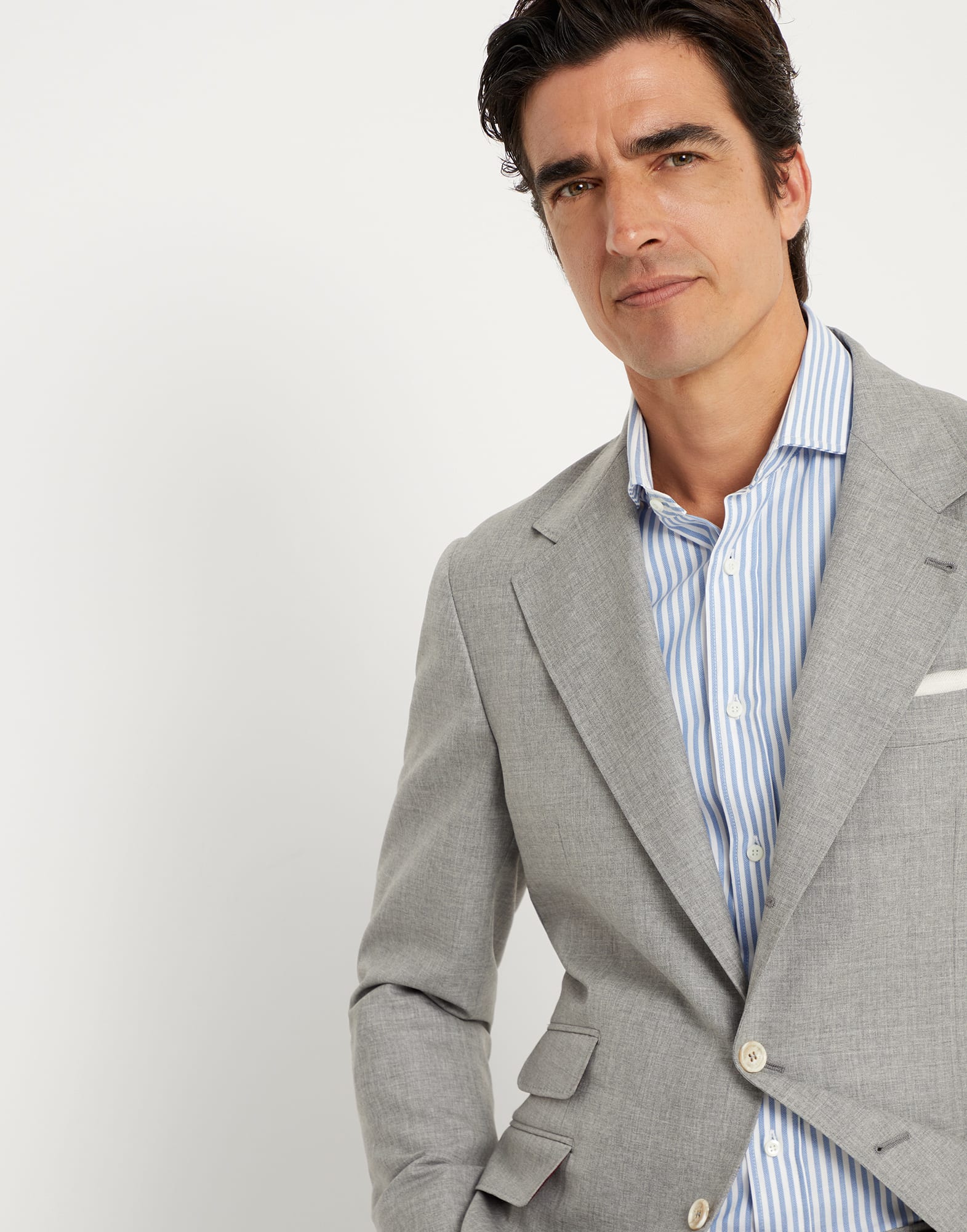 Virgin wool fresco deconstructed Cavallo blazer